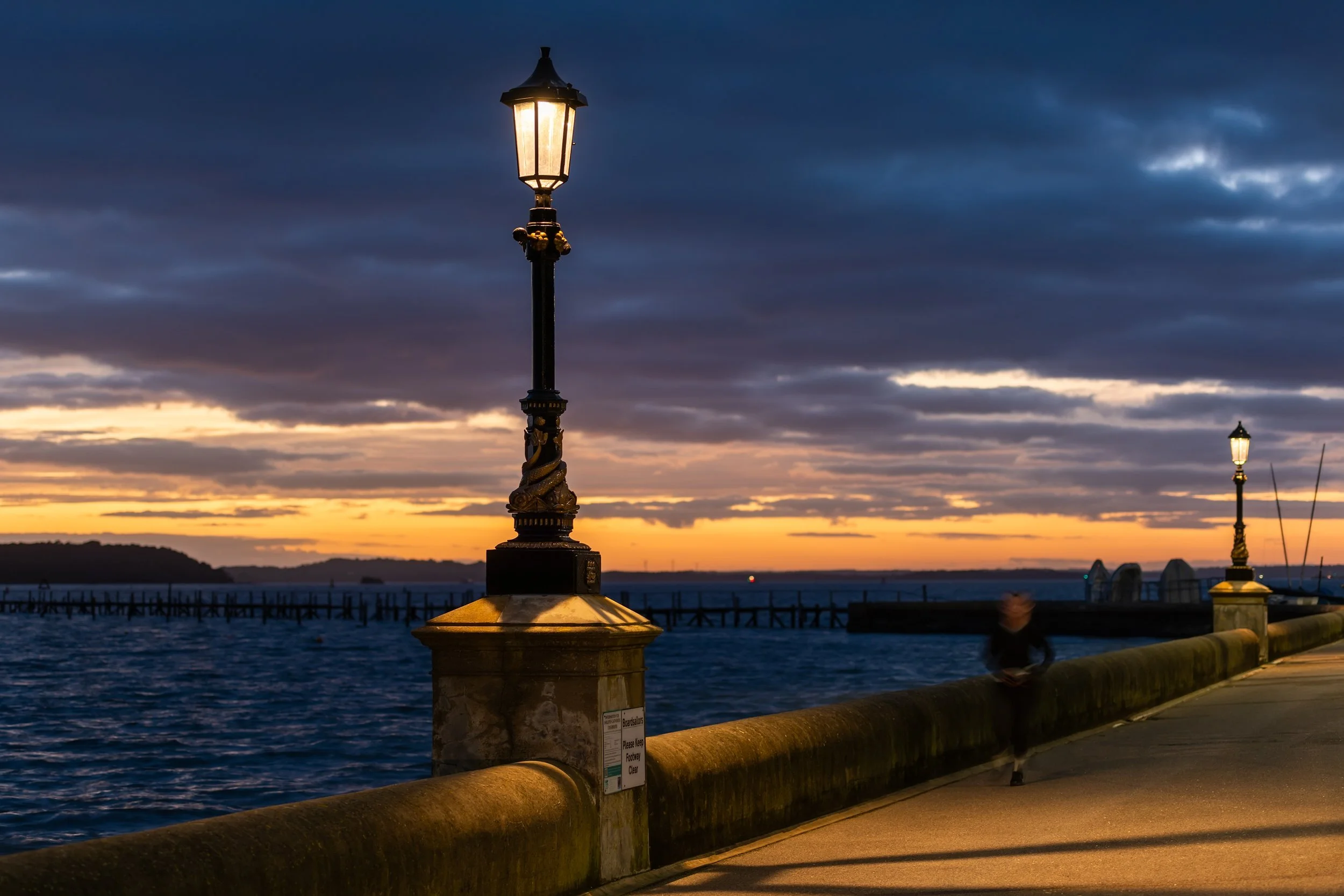 Heritage lighting column, Sandbanks