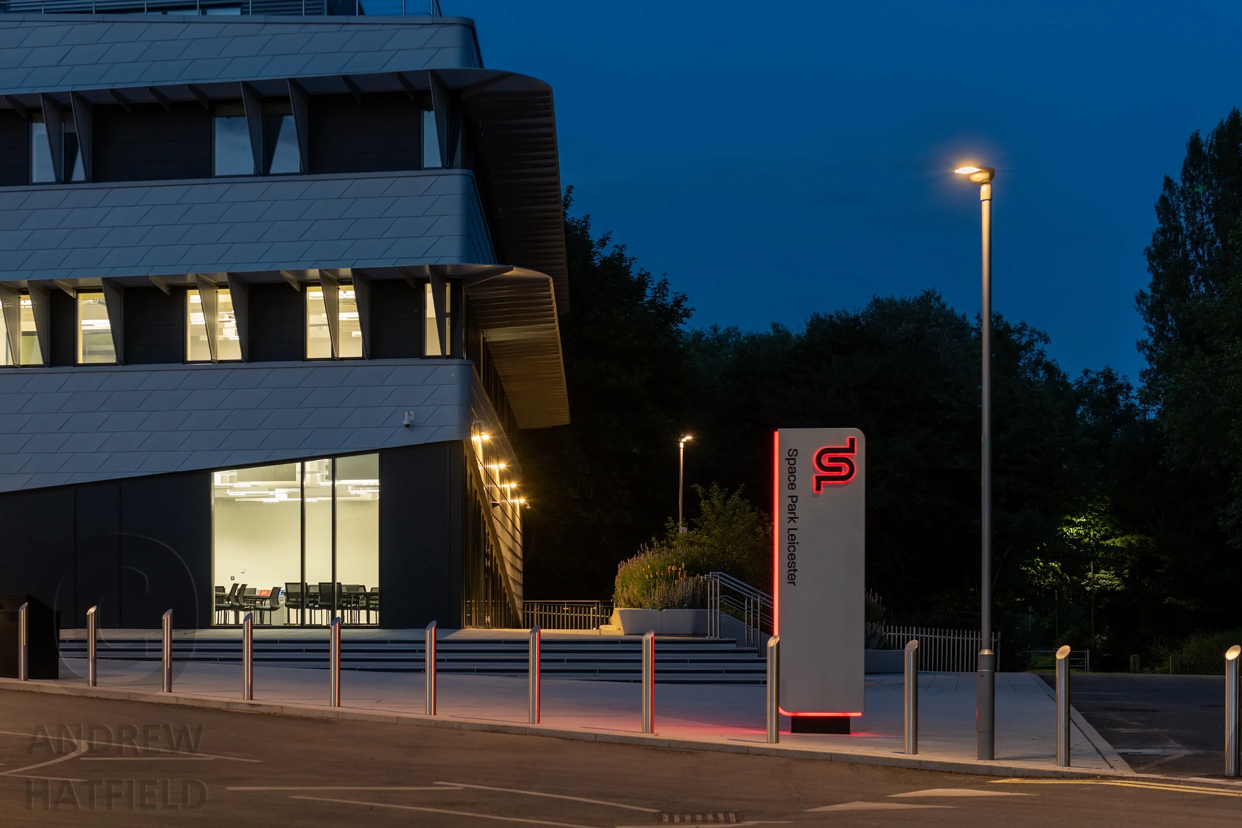 North West corner at night - architectural photography
