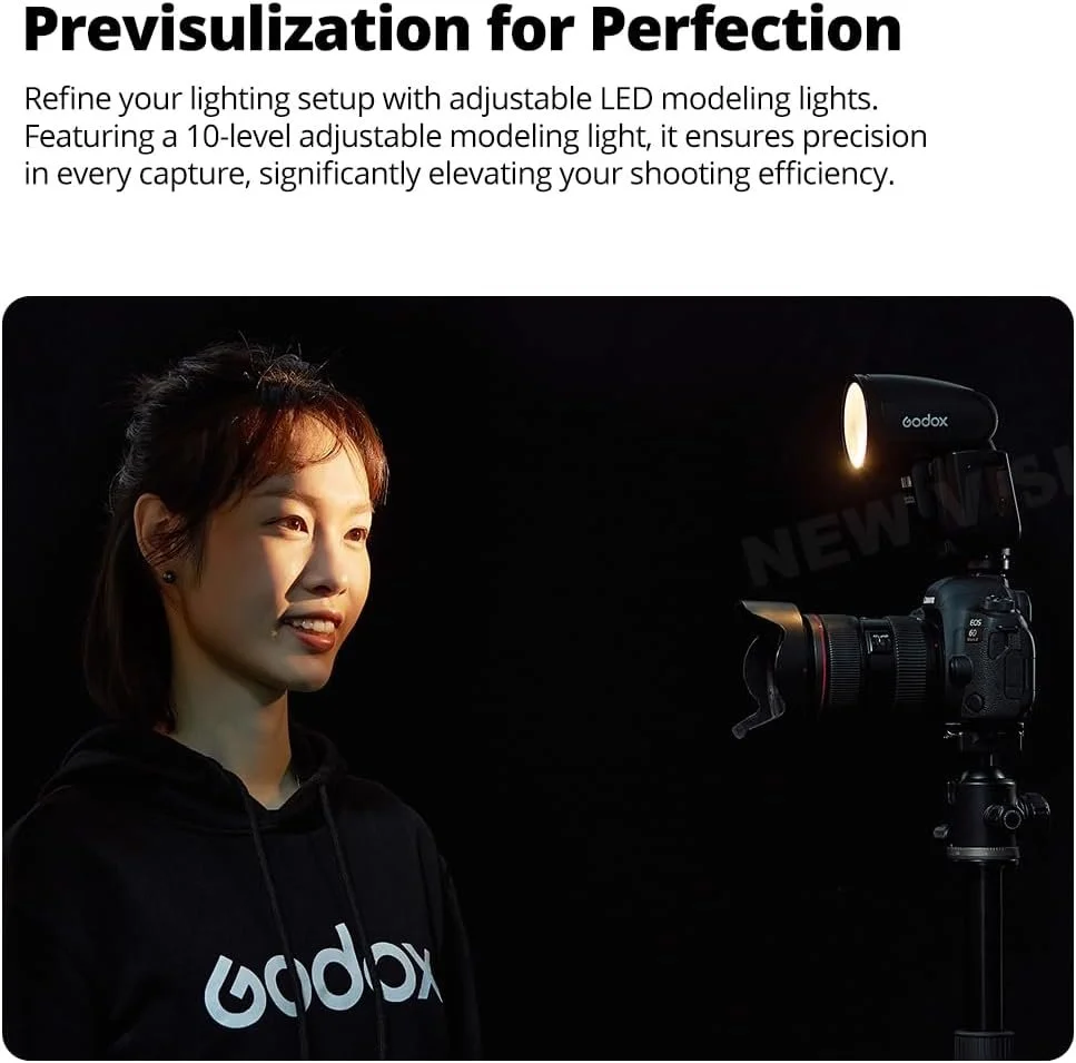 LED Modeling light for nikon z camera support