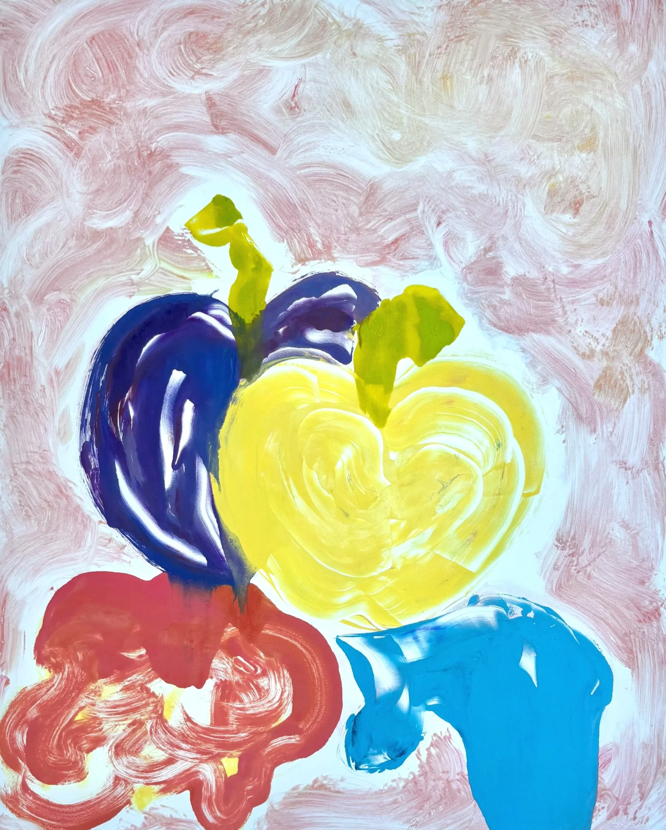 "Red Sky Apples"
Monotype (2025)