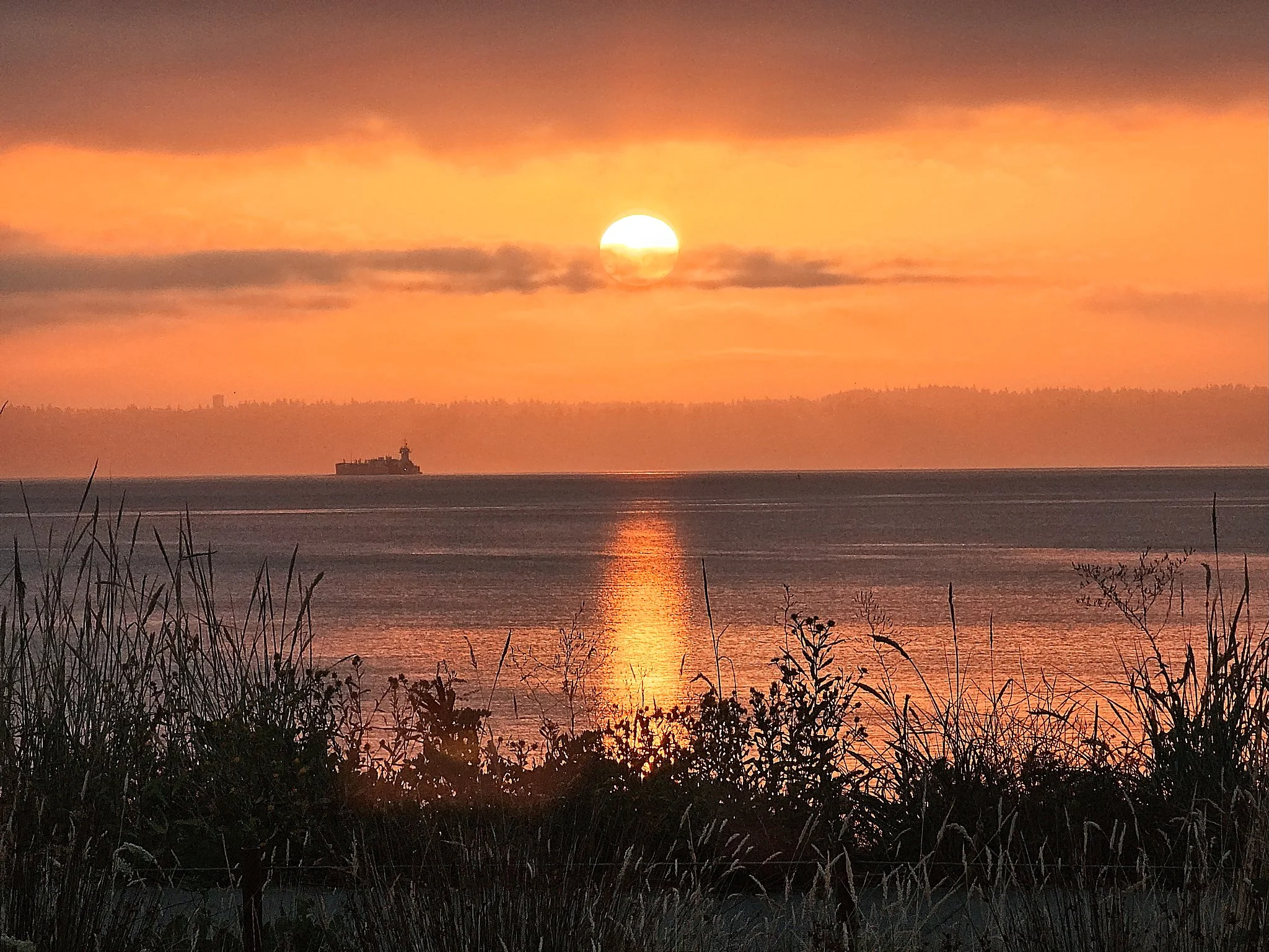 Sunrise over Commencement Bay