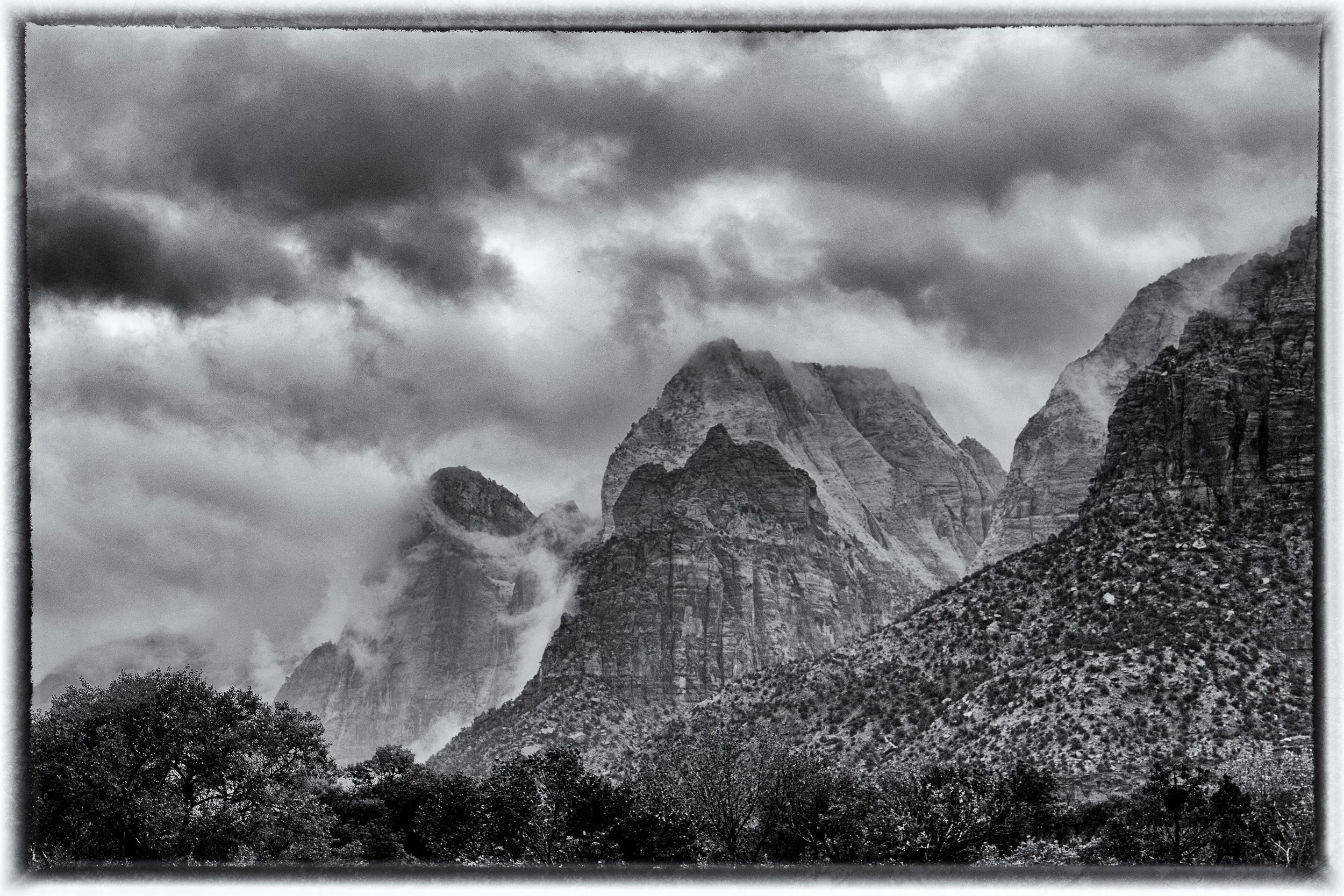 Dramatic Weather, Mt Zion National Park.