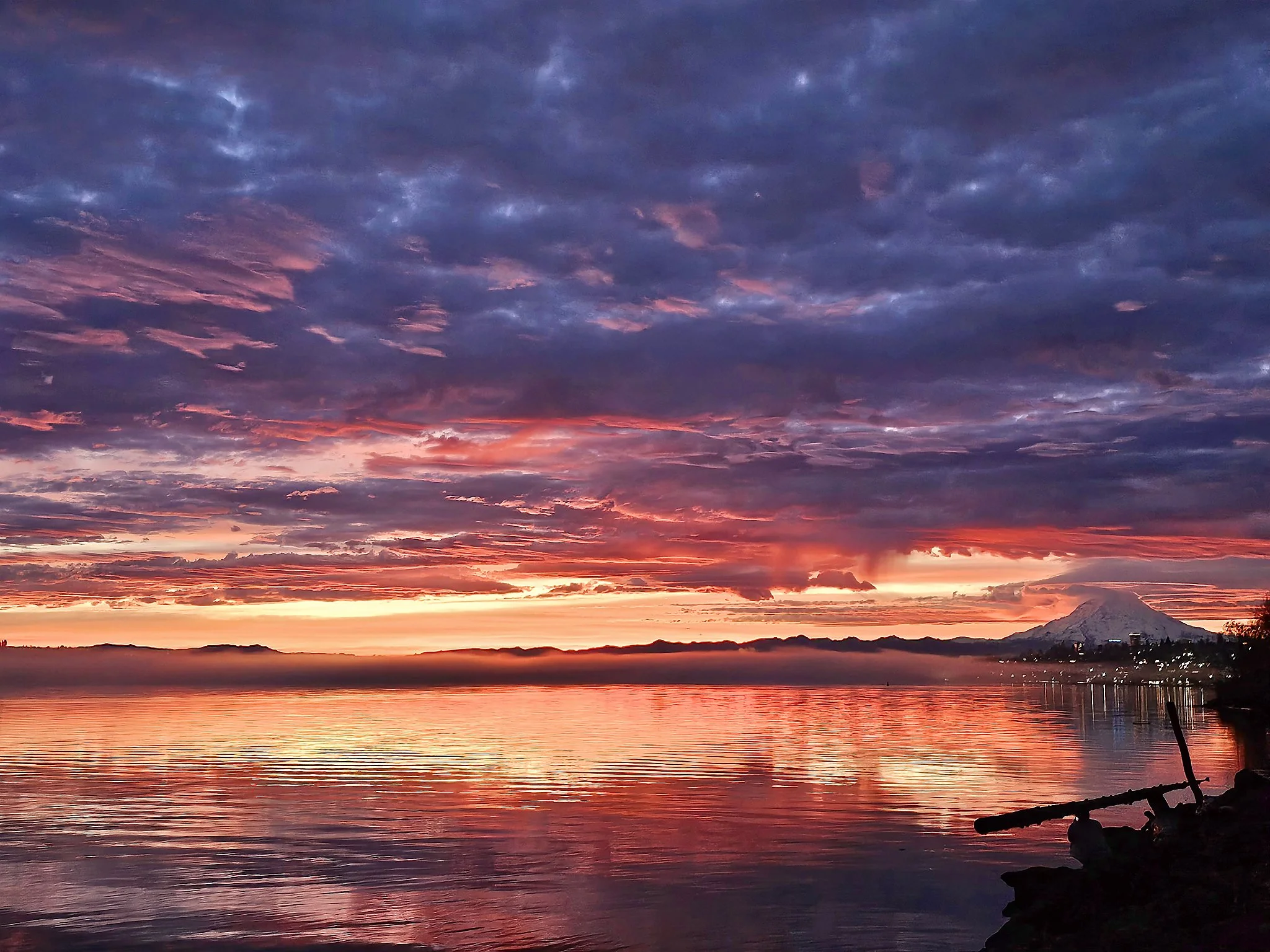Sunrise over Commencement Bay