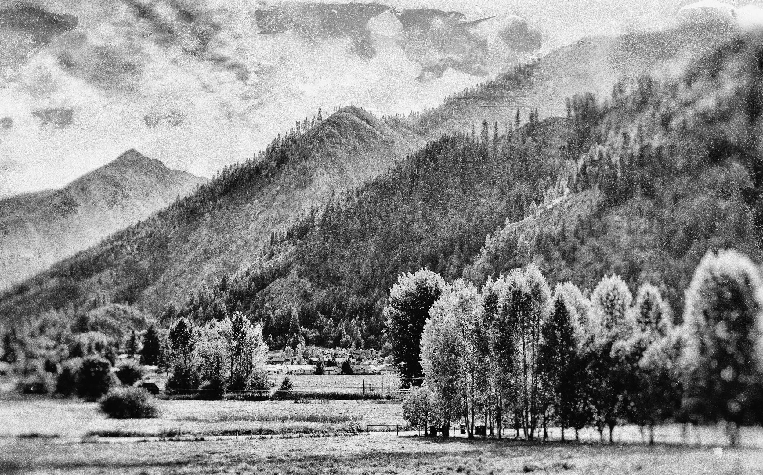 1870's Cascade Mountains View
