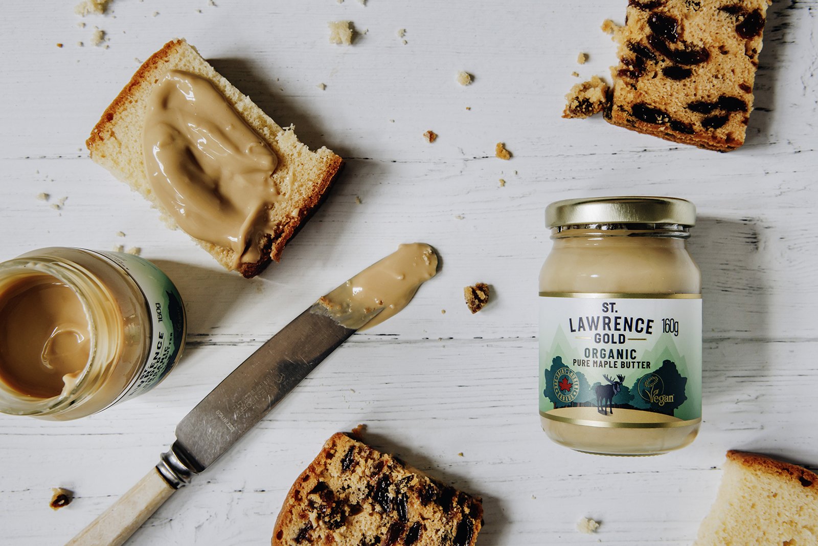 St Lawrence Gold Maple Syrup and Honey - Food Photography