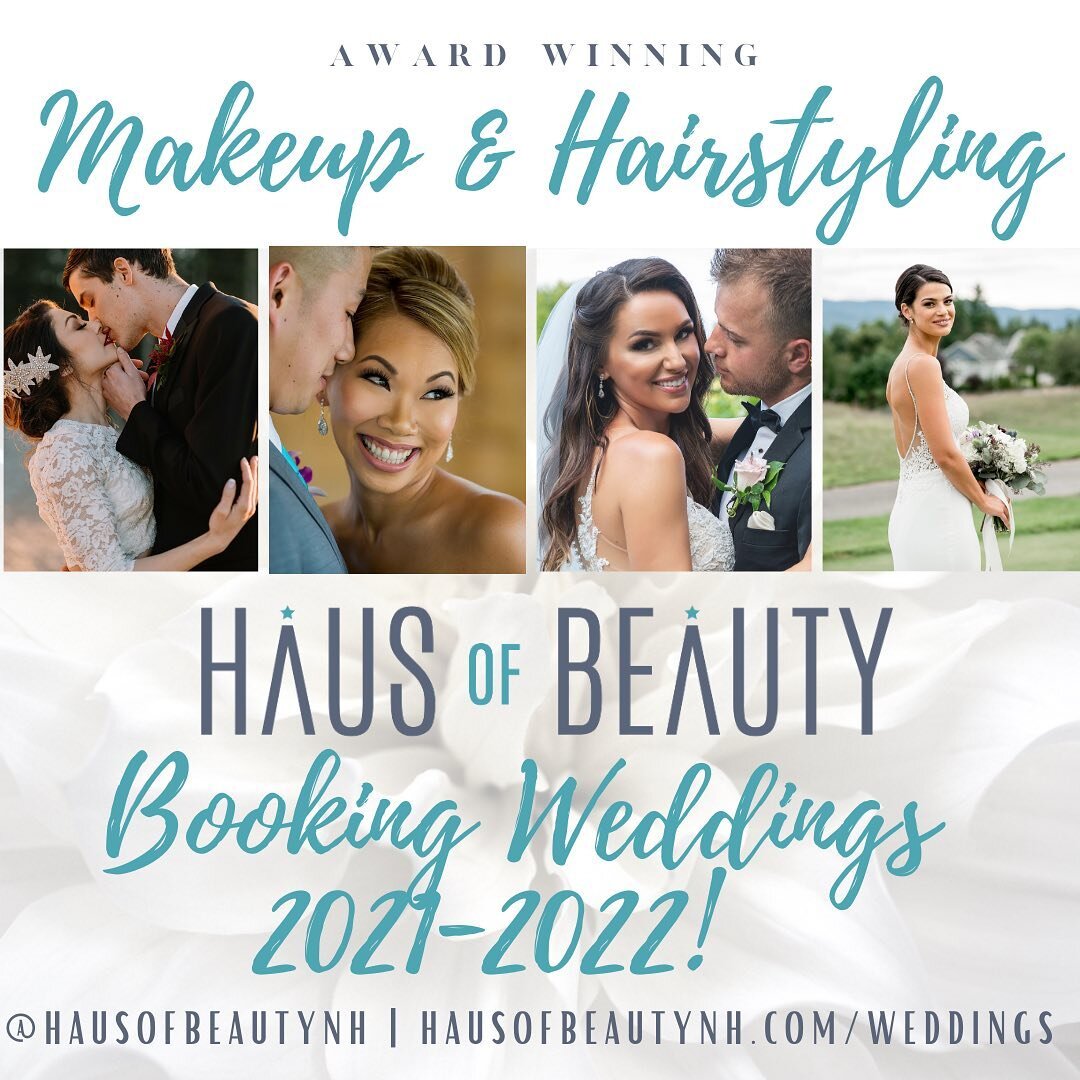 ✨✨✨LIMITED TIME ONLY✨✨✨
.
BOOK YOUR WEDDING GLAM WITH HAUS OF BEAUTY BY HS-ARTISTRY! 
.
☑️We are booking the 2021-2022 Bridal Year!☑️
.
🗓Don&rsquo;t wait to reserve an award winning team of vastly experienced professionals! Due to COVID and restrict