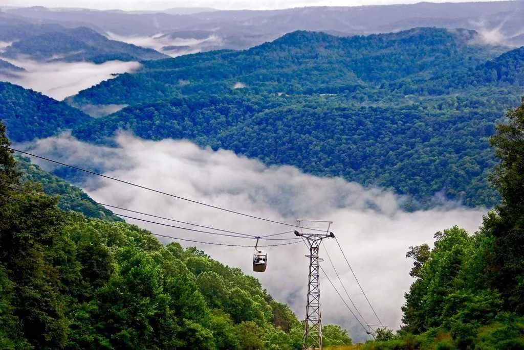 Overlook at Pipestem Resort State Park.
