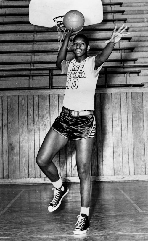 Earl Lloyd during his playing day at West Virginia State College, which is now West Virginia State University. He  appeared for the Yellow Jackets from 1946-1950. (West Virginia State University)