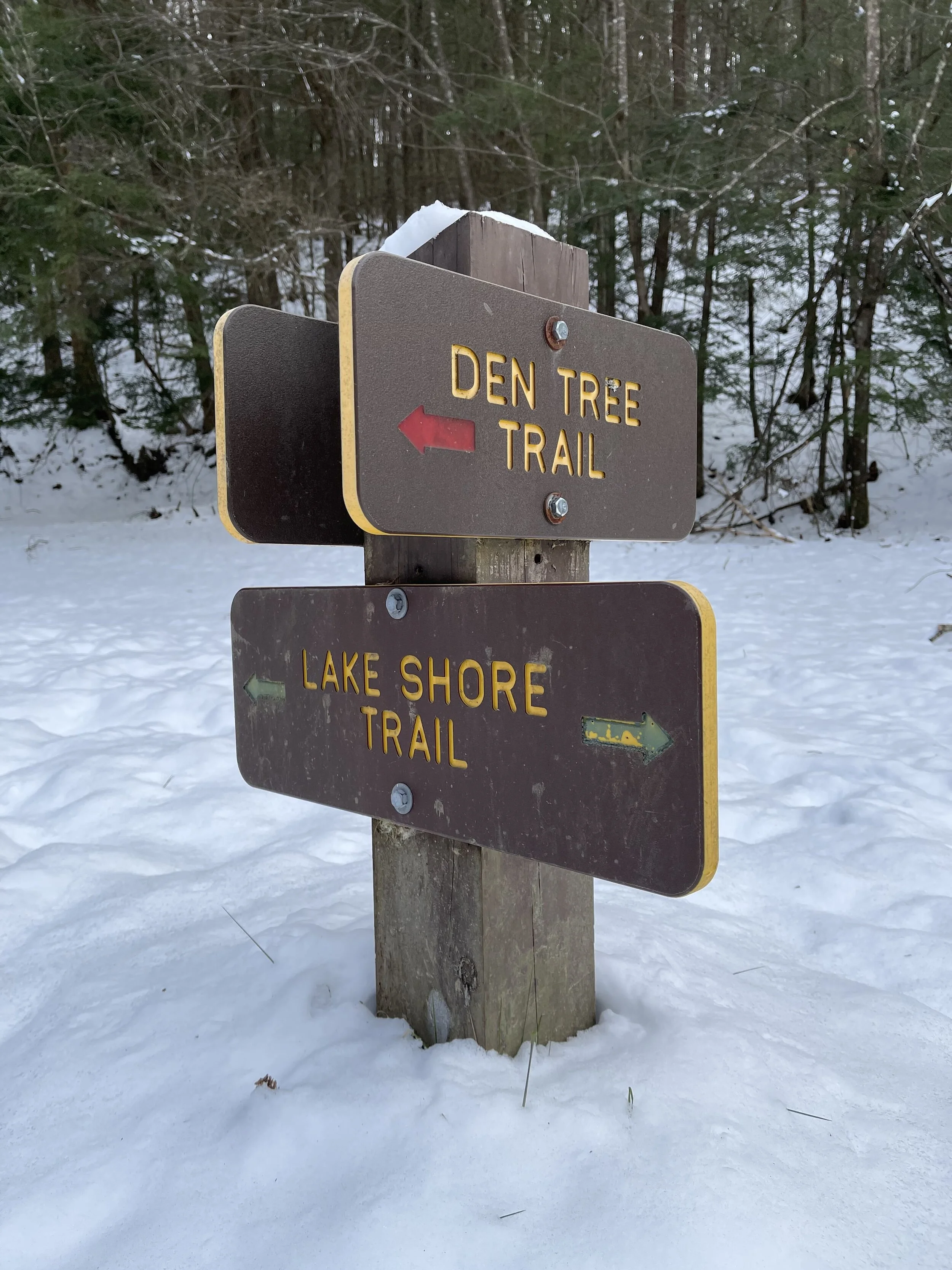 An example of the signage in the park.