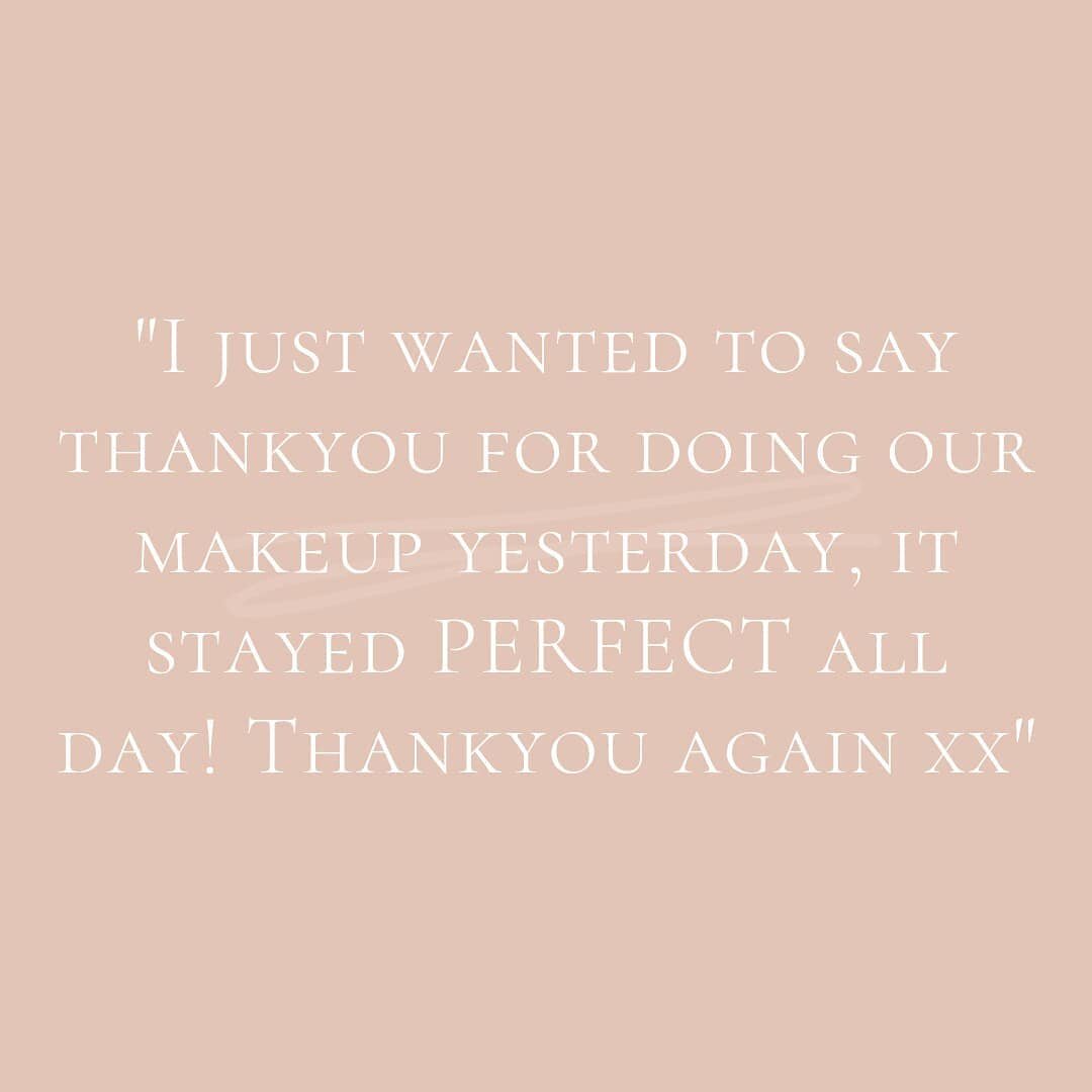 Lovely words from one of my 2020 Brides, Kim 🥰😍

She was my very first client back when makeup artists were finally allowed to go back to work, and small weddings were allowed. We didn't have time for a trial but we discussed her needs beforehand a