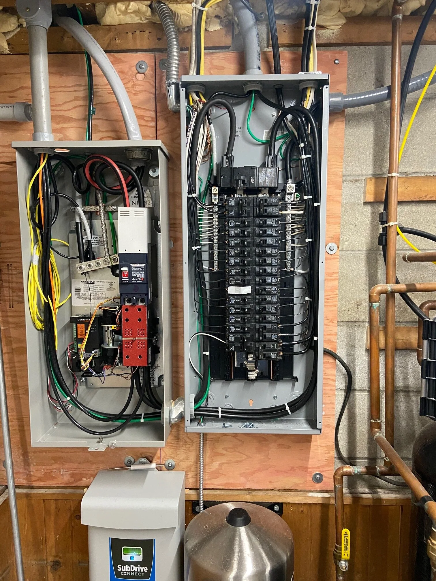 Generator and panel Neat and Tidy