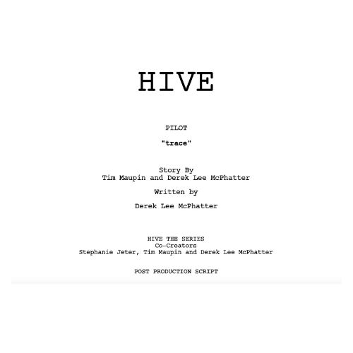 "Final" Script Title Page