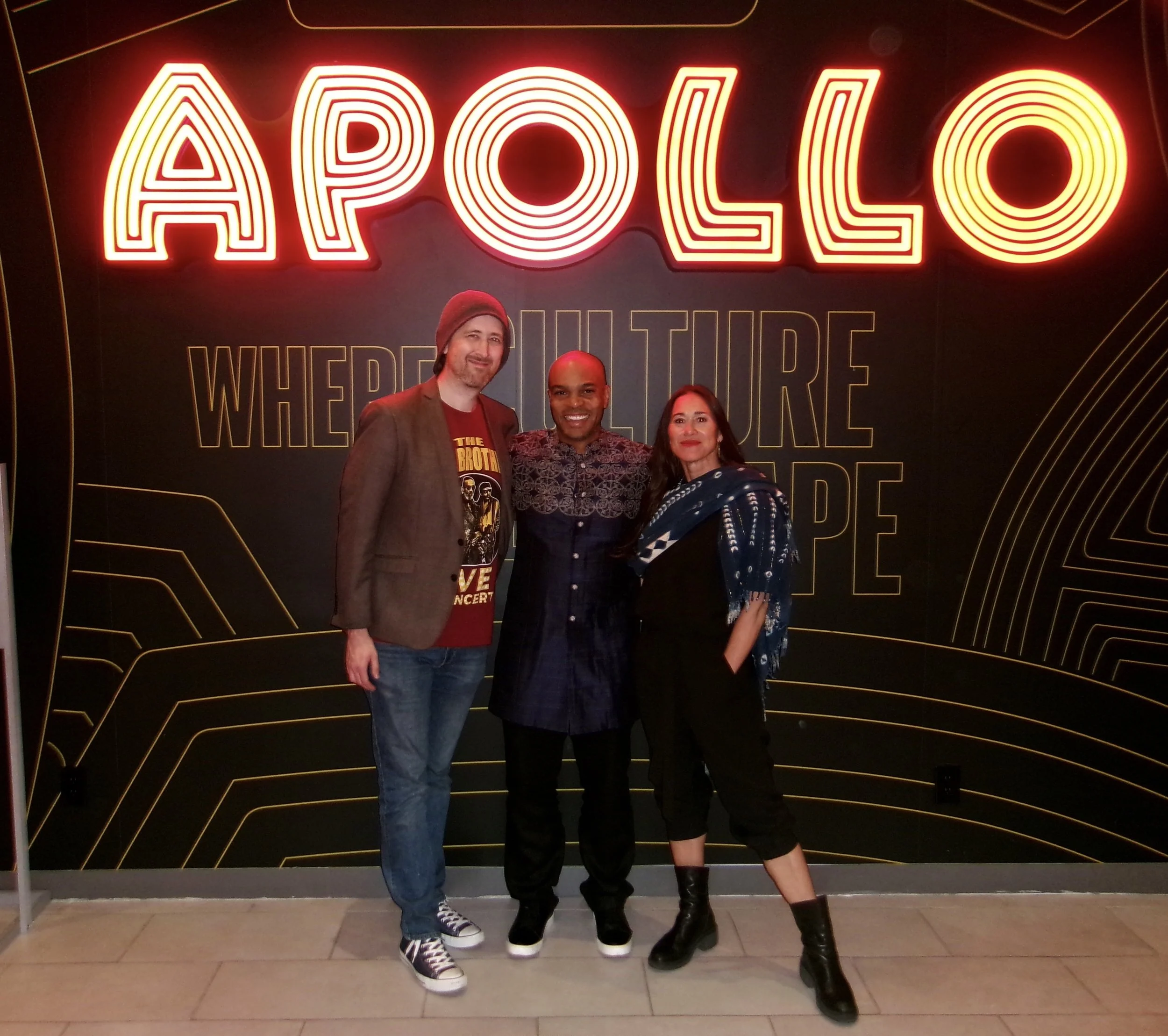 Derek with Mike Przygoda (composer) & Maija García (director)