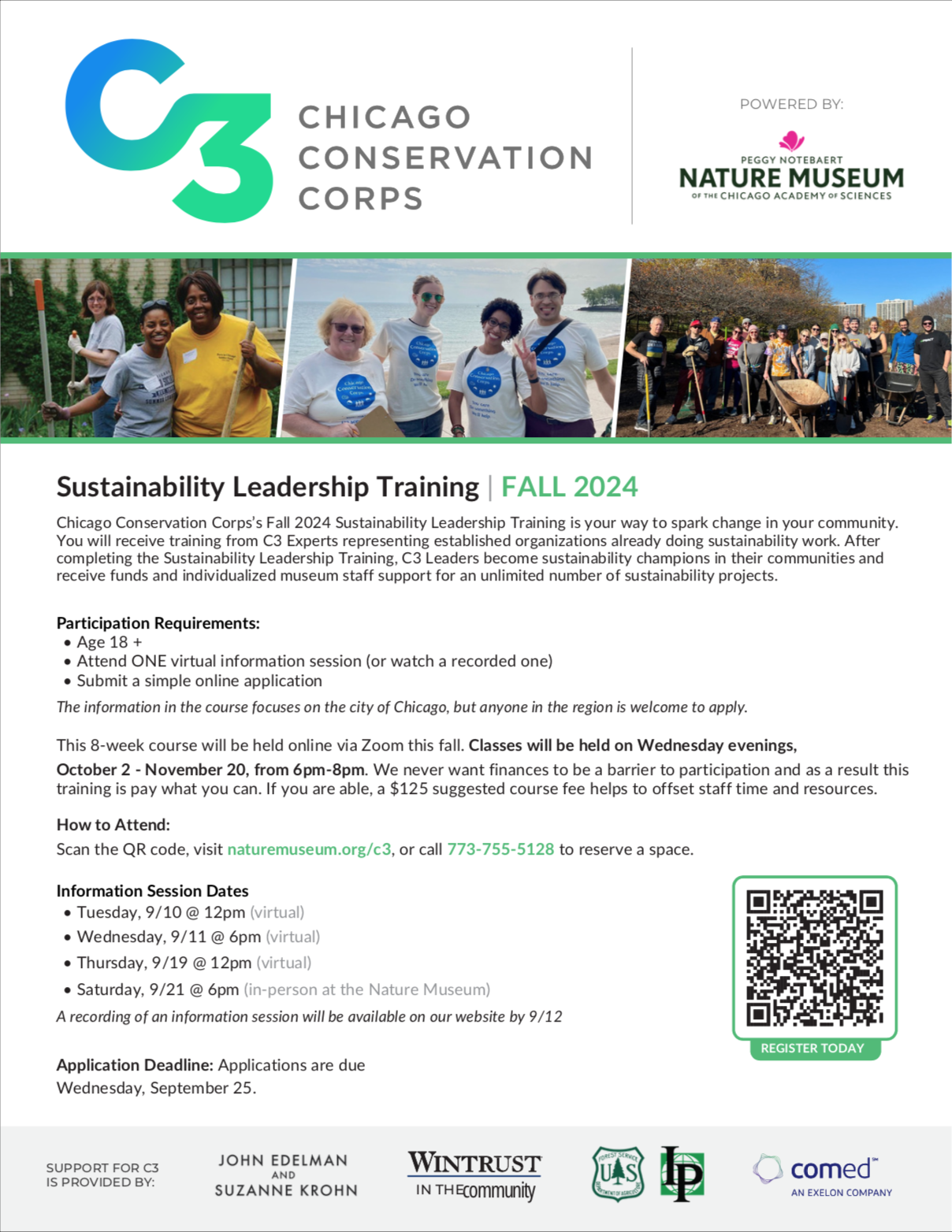 C3 Spring 2024 Sustainability Leadership Training