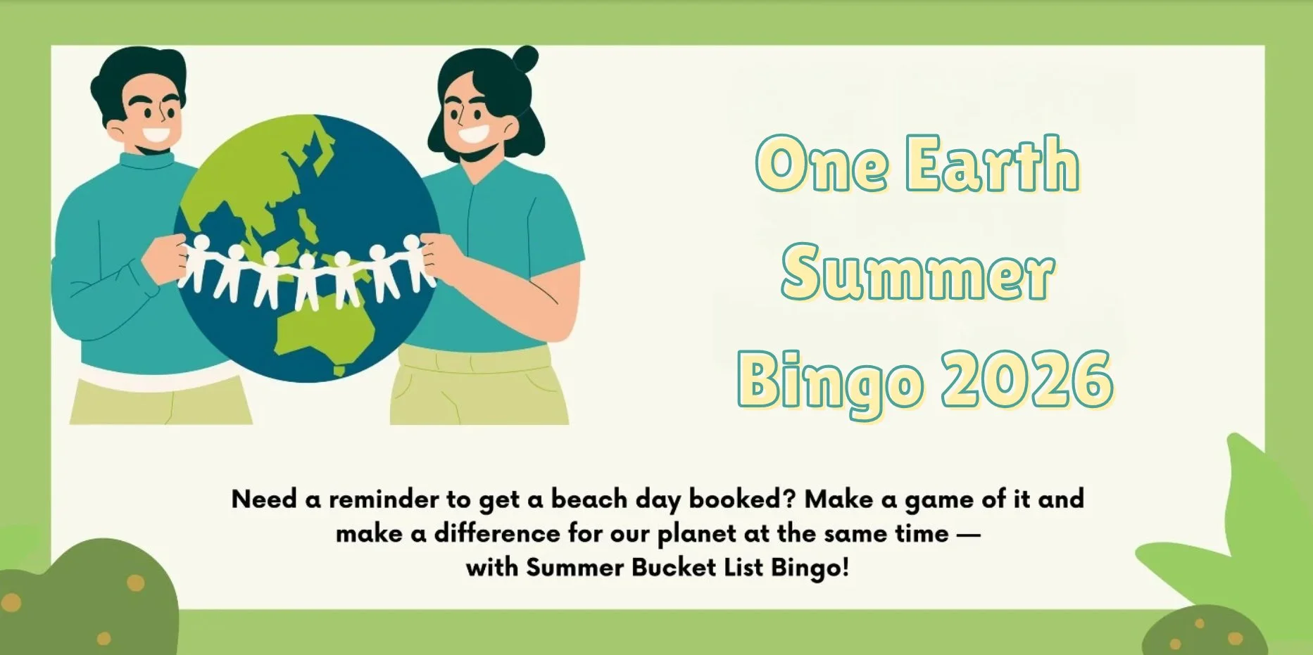 One Earth Summer Bingo 2026