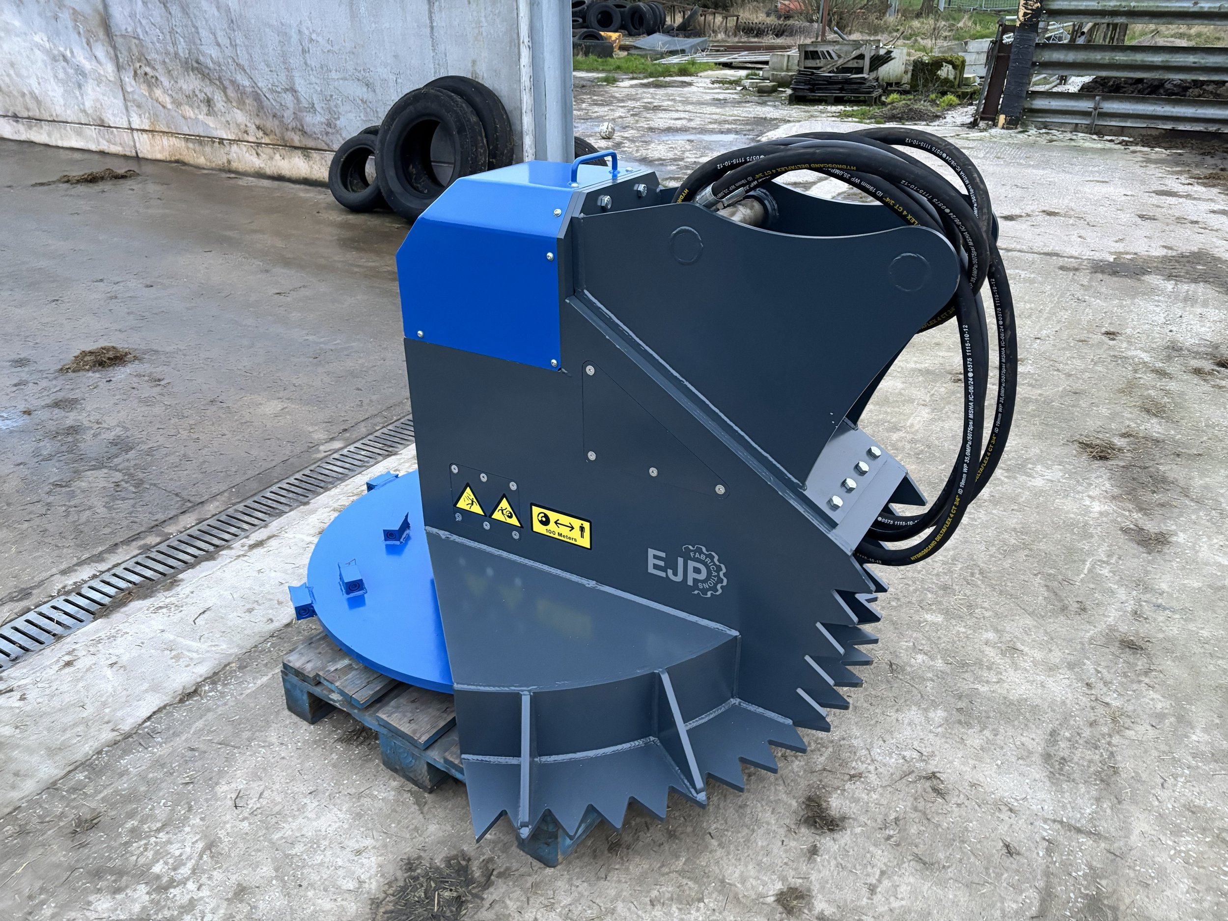 360 excavator Disc mulcher