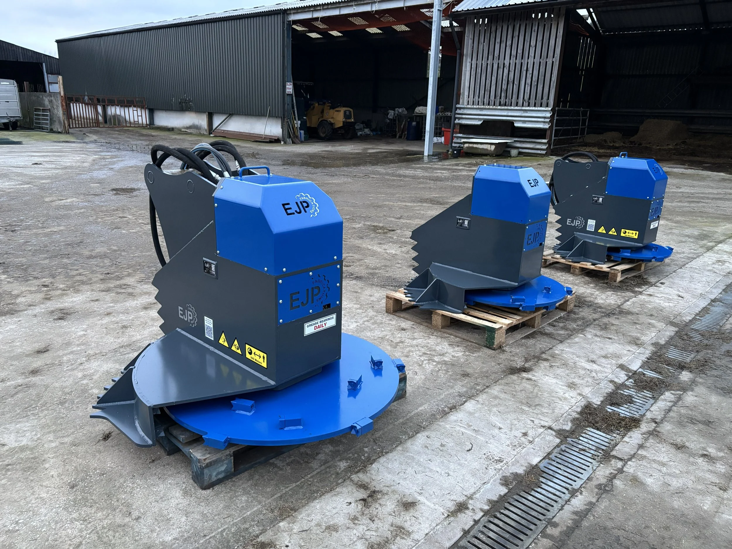 360 excavator Disc mulcher