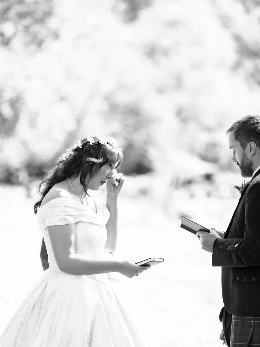 Private vows, Scotland.