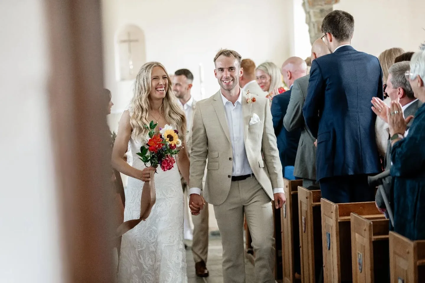 Sophie &amp; Sam just married, Cornwall.