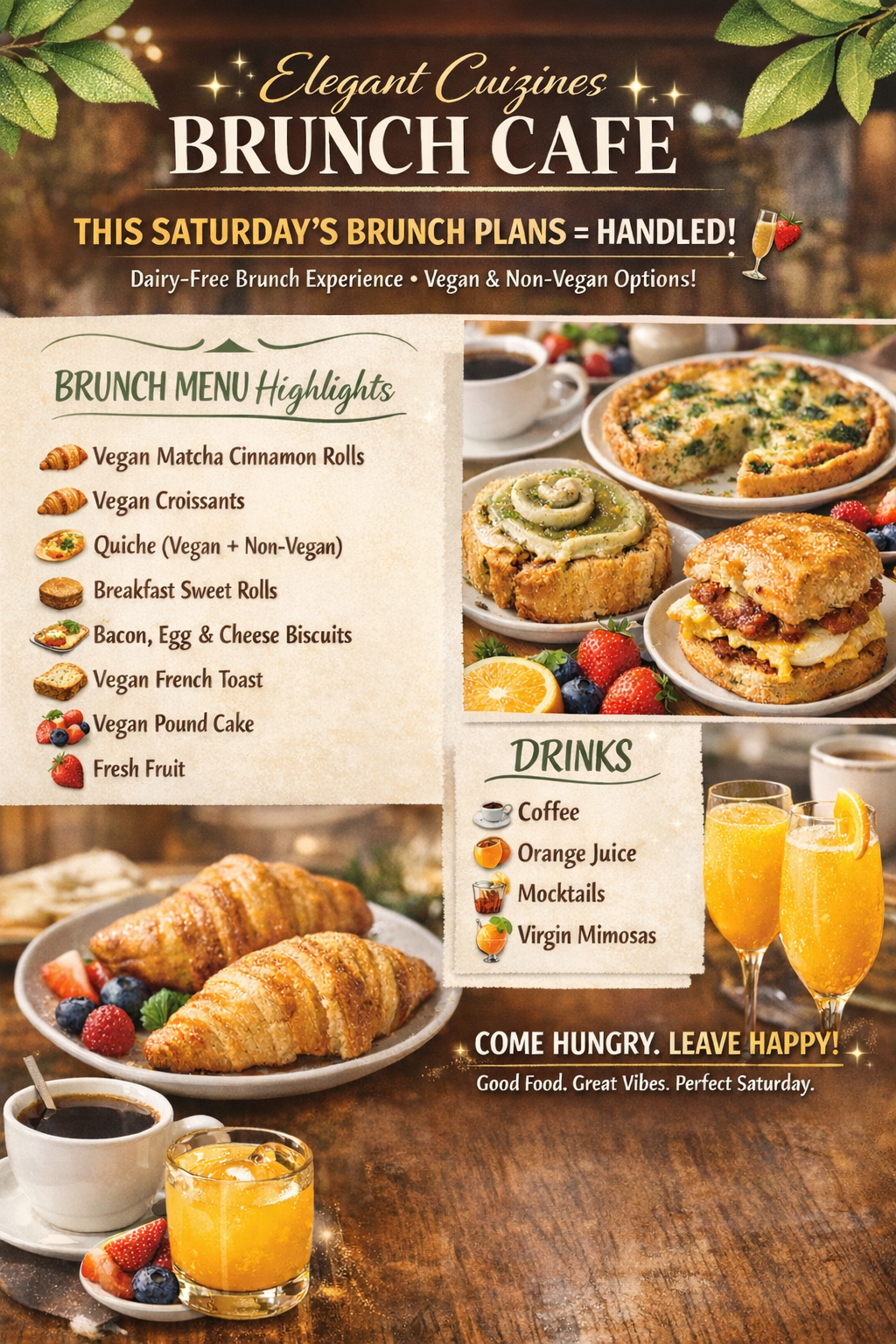 1/31/26 Elegant Cuizines Breakfast Cafe: 11 am