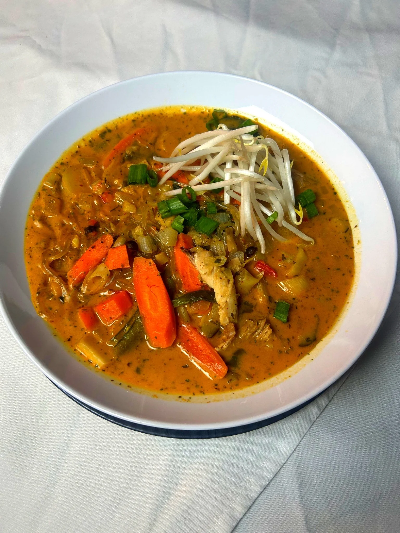 Soup Menu: Red Thai Curry Chicken Soup