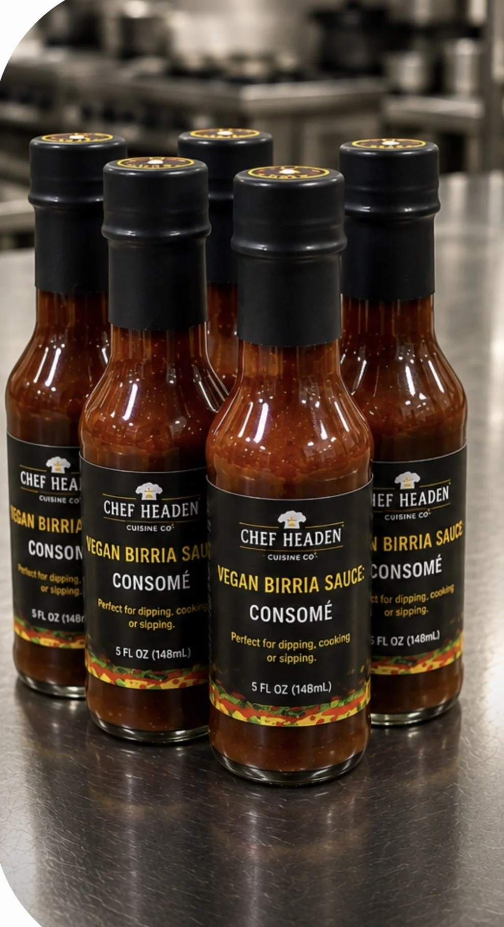 Chef Headen Vegan Birria Sauce (Gluten-Free)