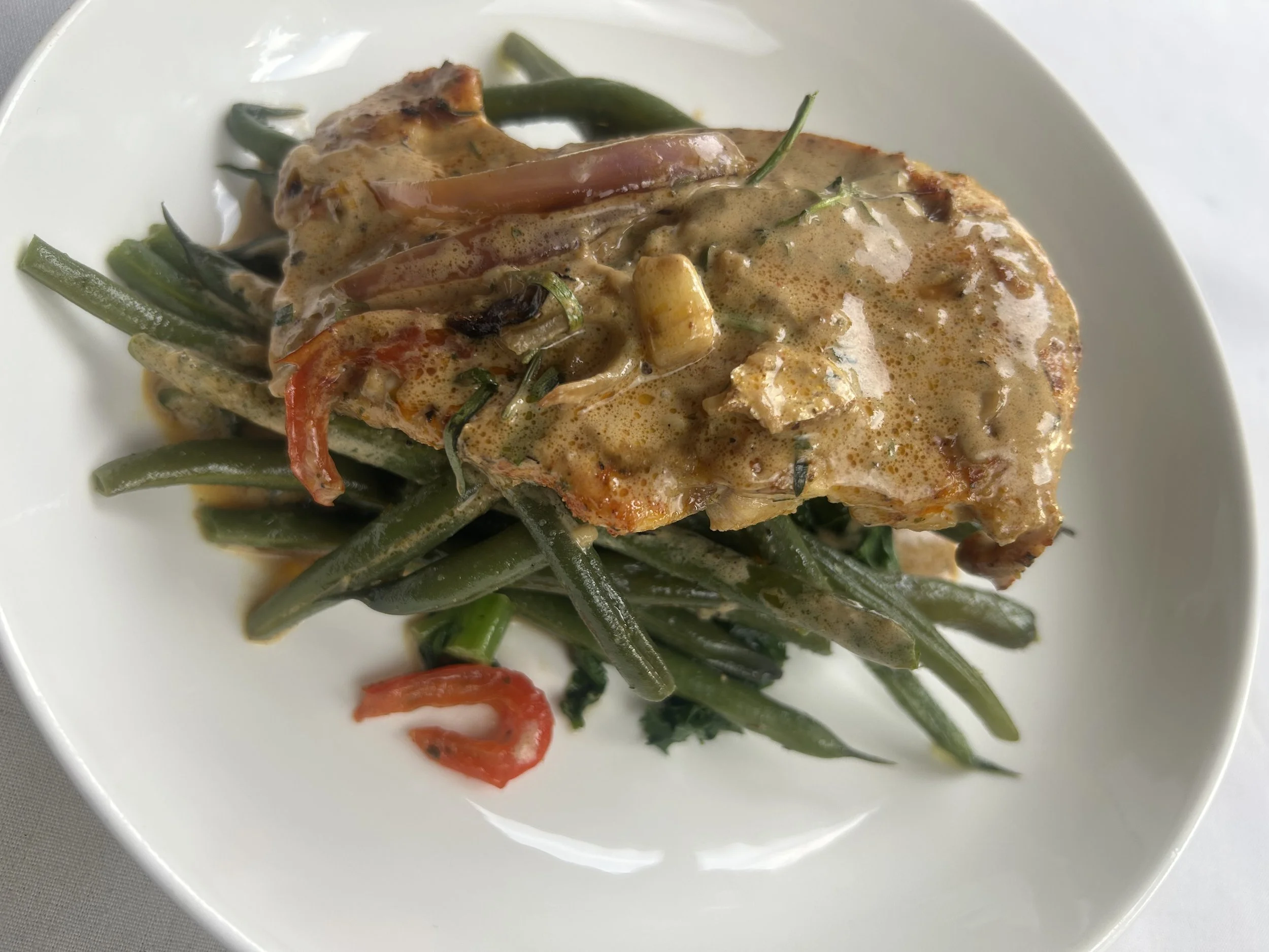 Animal Protein: Marry Me Chicken with Kale and Green Beans