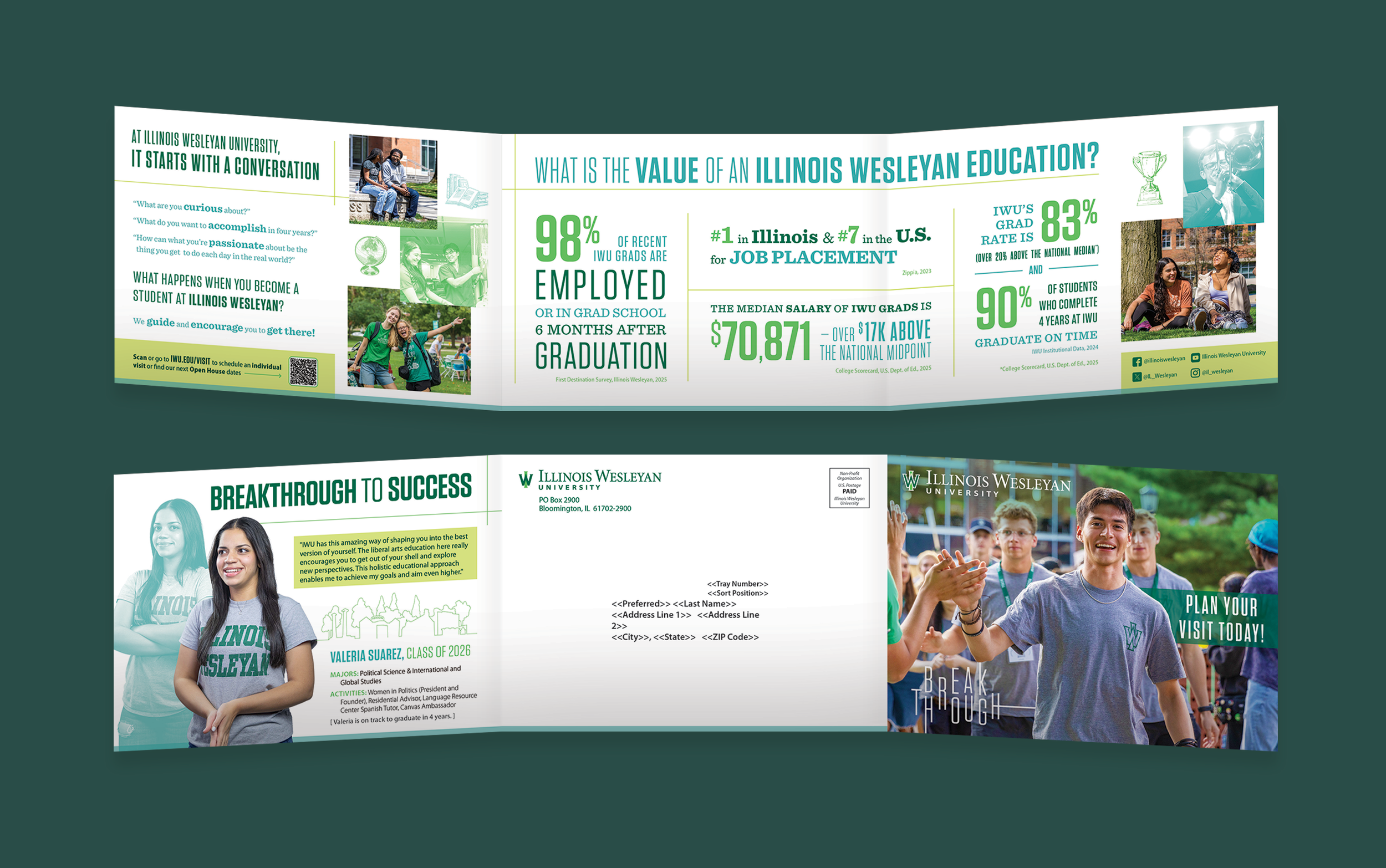 Junior Search Piece trifold self-mailer