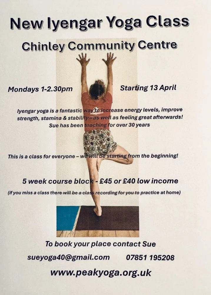 New Iyengar Yoga Class in Chiney 