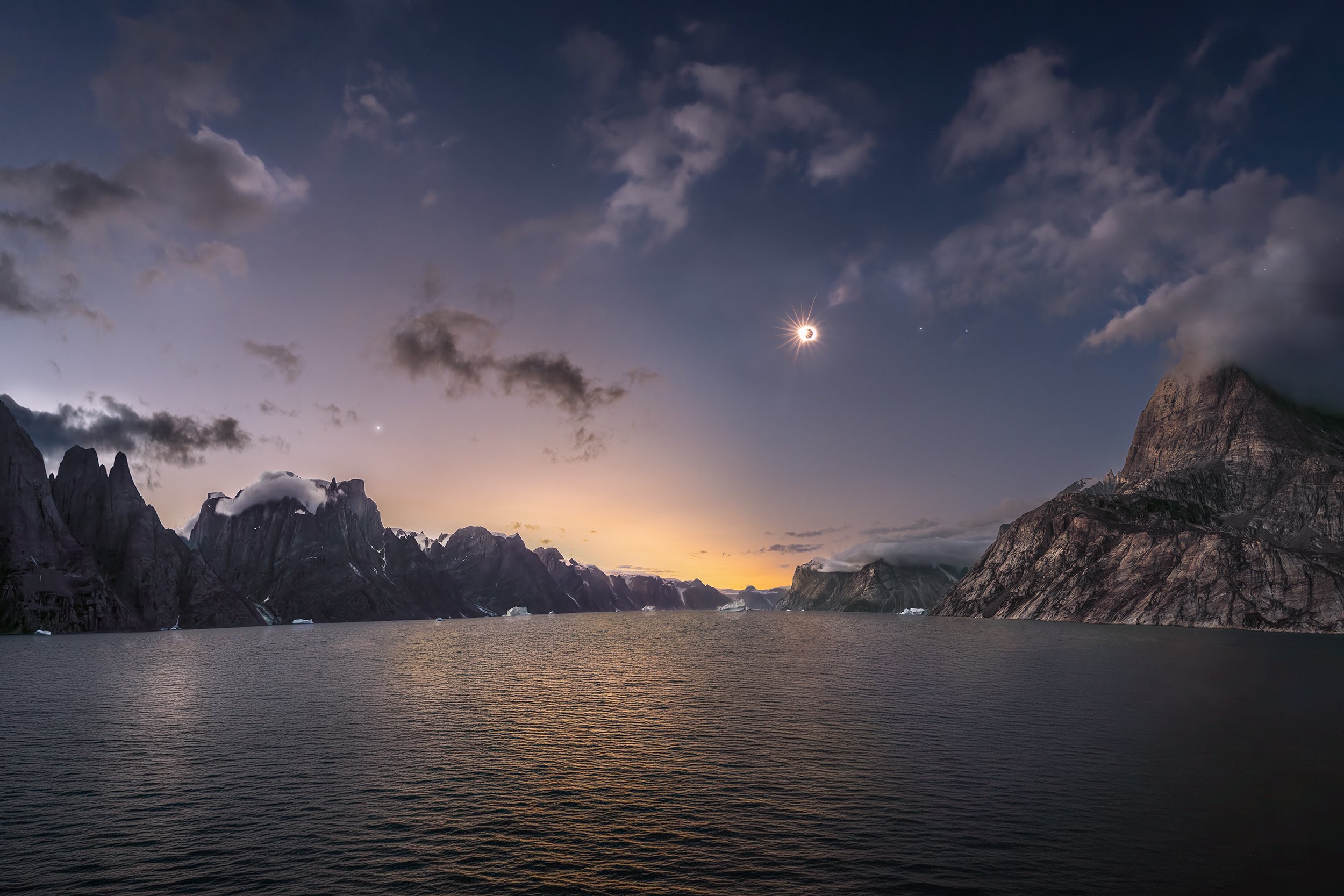 The Shadow of the Greenland Moon