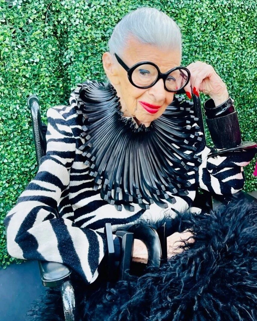 A true fashion icon and a remarkable woman. You will be missed. ❤️

#irisapfel 
#fashionicon
#iconic
#beiconic
#102