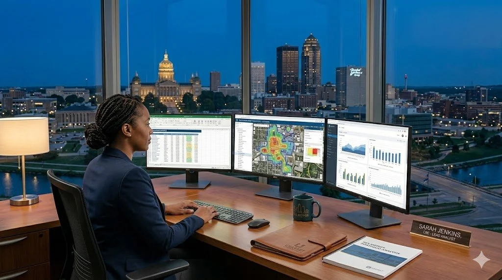 Remote desktop machinery appraisal and certified equipment valuation services for commercial lenders and businesses in Des Moines, Iowa by US Asset Appraisals.