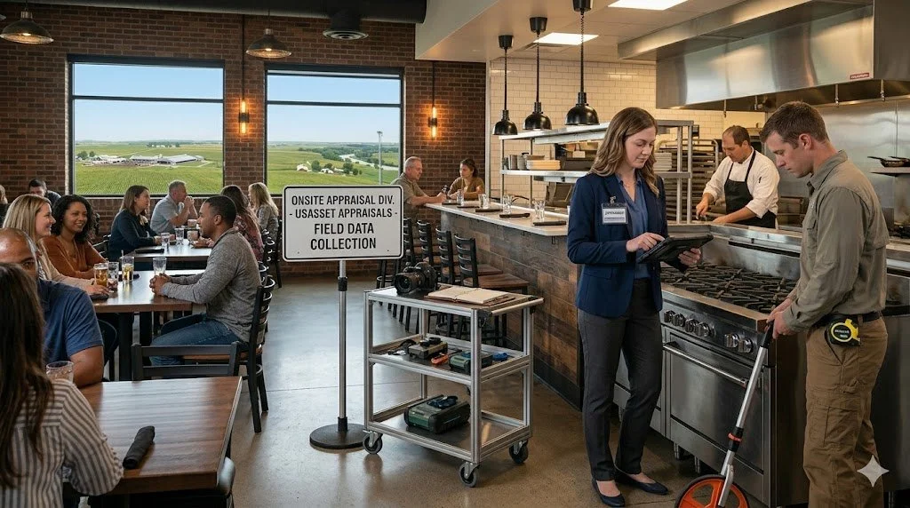 Certified on-site machinery inspection and equipment appraisal services for commercial facilities and industrial plants in Des Moines, Iowa by US Asset Appraisals.