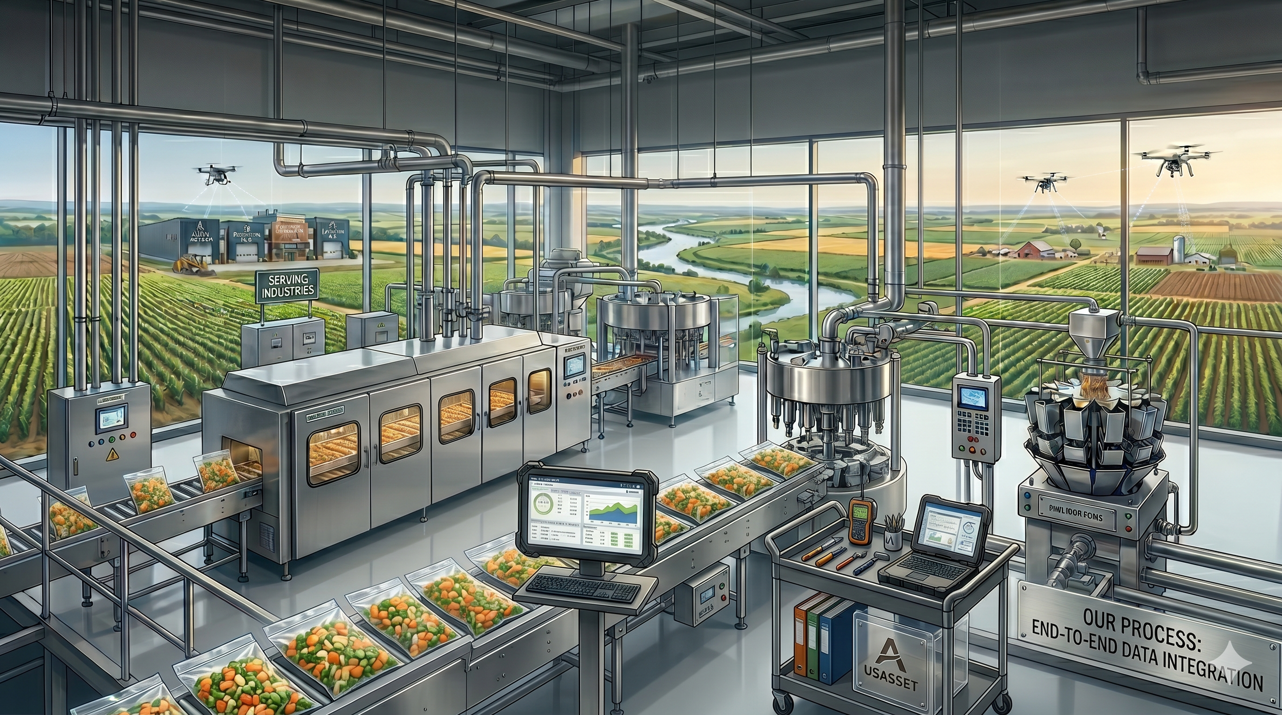 Certified equipment appraisal services for St. Cloud manufacturing plants, granite fabrication facilities, food processing sectors, and commercial distribution by US Asset Appraisals.