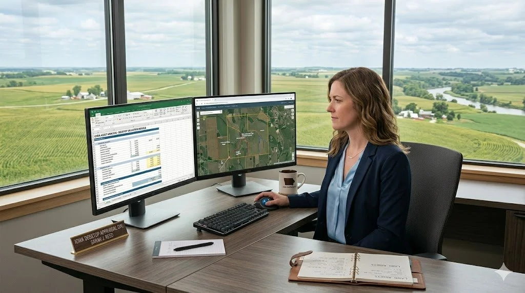 Remote desktop machinery appraisal and certified equipment valuation services for lenders and businesses across Iowa by US Asset Appraisals.