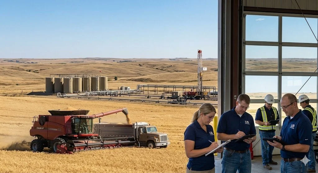 Certified on-site machinery inspection and heavy equipment appraisal services for industrial facilities and commercial operations in North Dakota by US Asset Appraisals.