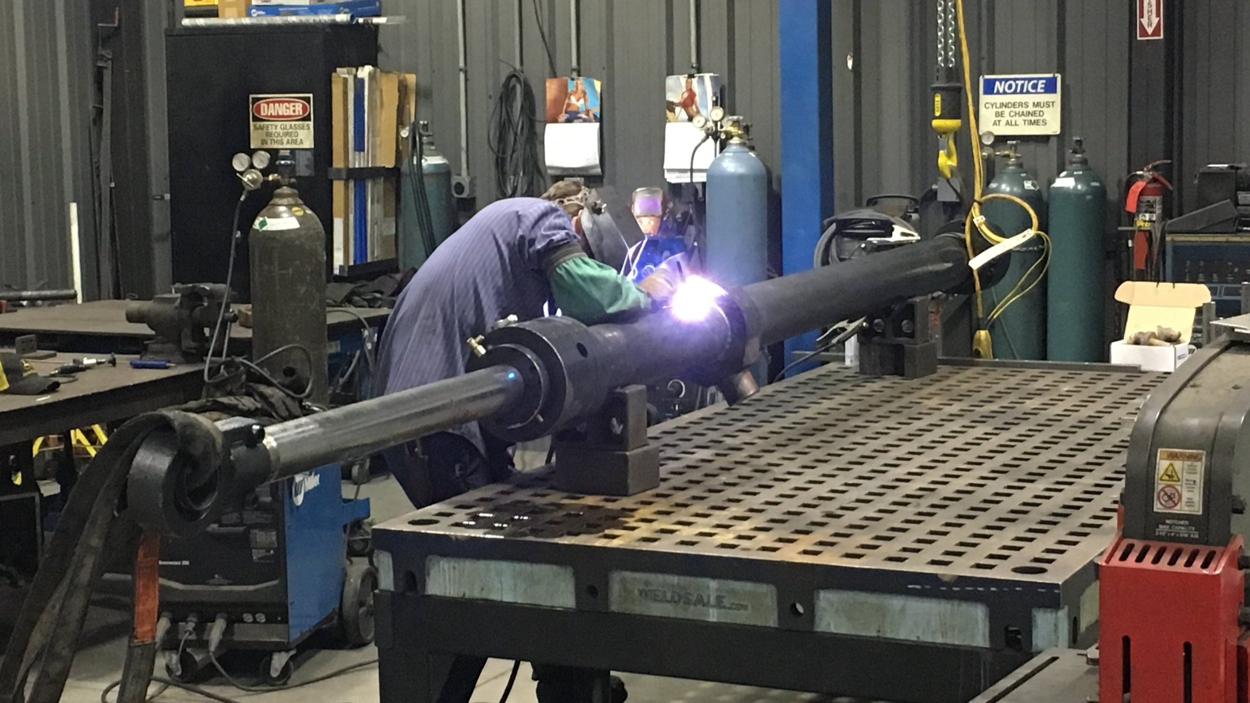 Industrial metalworking and fabrication machinery inside a machine shop evaluated for a certified equipment appraisal by US Asset Appraisals.