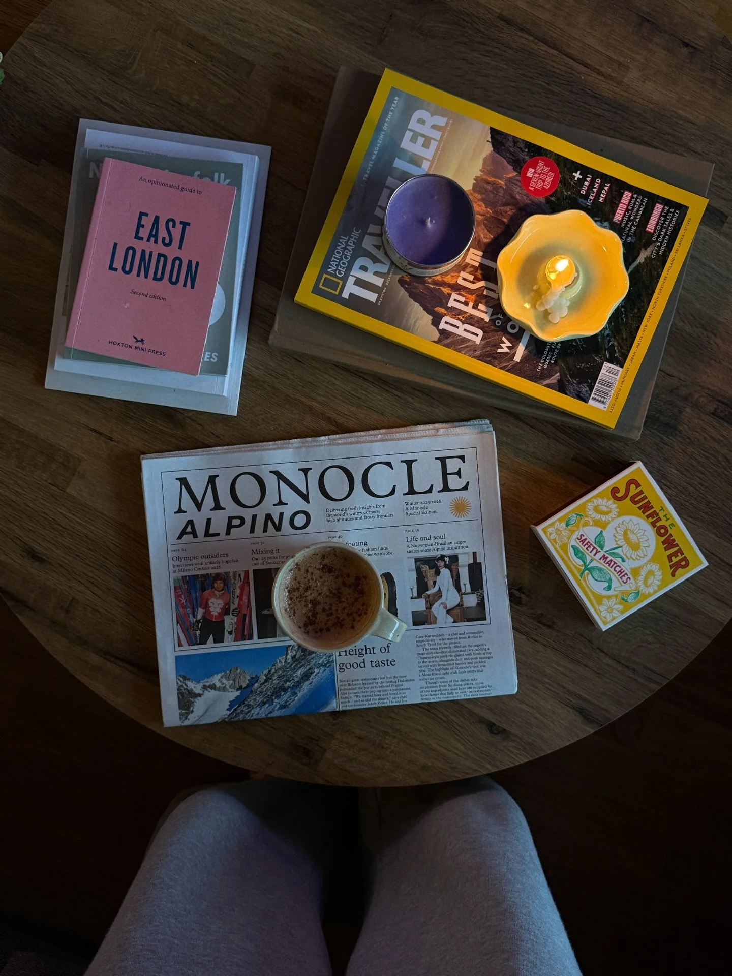 December things 🍪🎀☕️✨🧦

1. Picked up this Monocle special winter edition for some cosy season inspiration @shop.monocle and made my first hot chocolate of the season this afternoon ☕️ 
2. Rewatching Harry Potter and lighting all the candles
3. A w