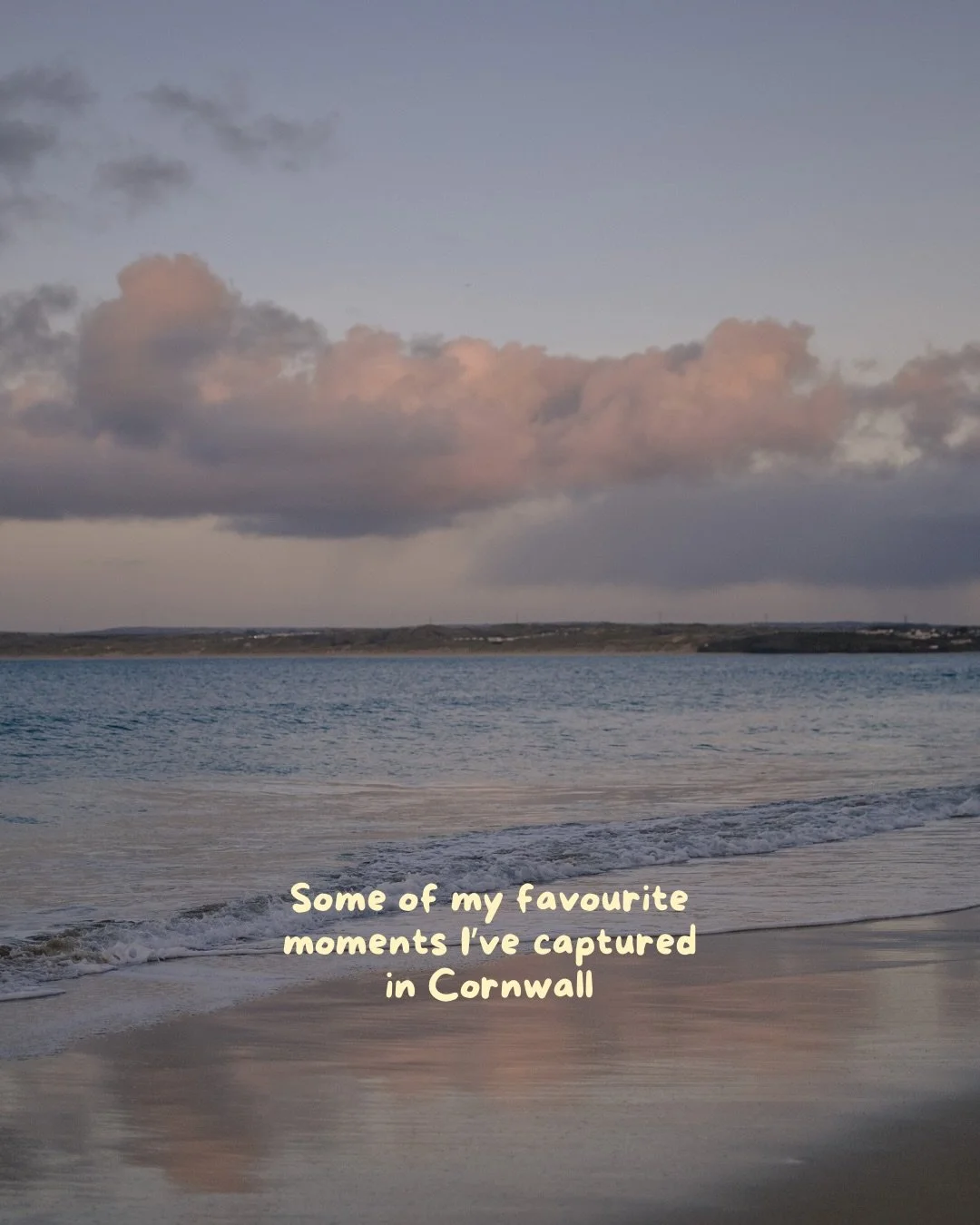 Some visual inspiration and a sign for you to book a trip to Cornwall - these are some of my fav moments I&rsquo;ve captured there 🌸🎀🐠

1. Golden hour light just before the sun set 
2. A dog walker on the beach 
3. The train journey from St. Erth 