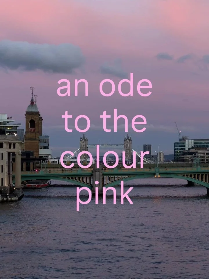 Obsessed with all things pink so here are a few favourites &mdash; pink sunset skies, shells at an antiques market in France, beaut pink buildings in Lisbon and lots more 💗🌸🌷🎀🩰 

&mdash;

#pinkaesthetics #pinklovers #colourinspiration #londondia