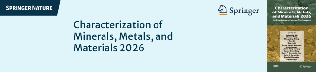 New book published: Characterization of Minerals, Metals, and Materials 2026: In-Situ Characterization Techniques