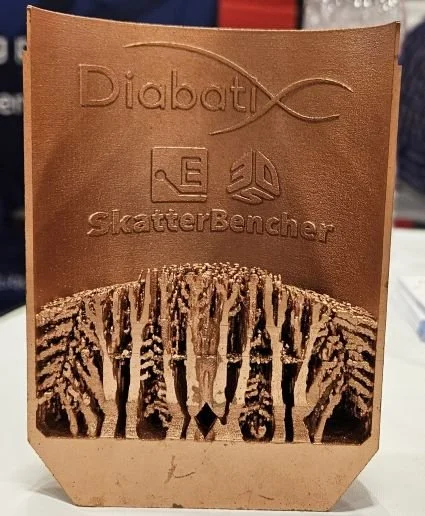 3D-printed copper Dendrites