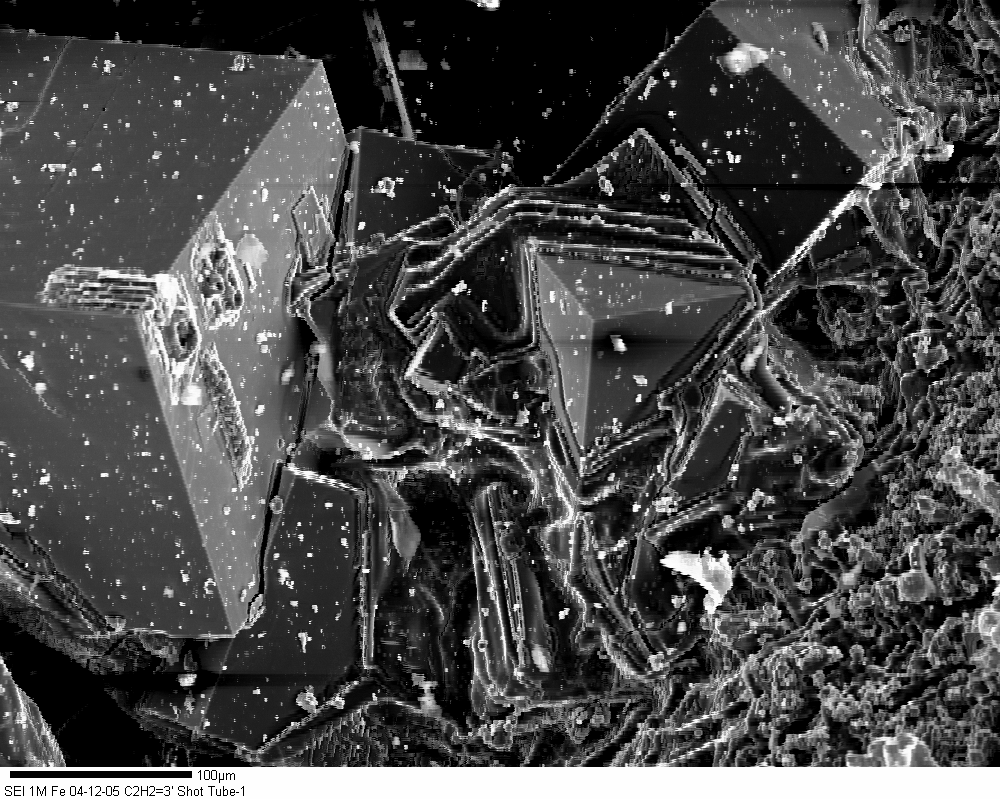 Aluminum fluoride crystals