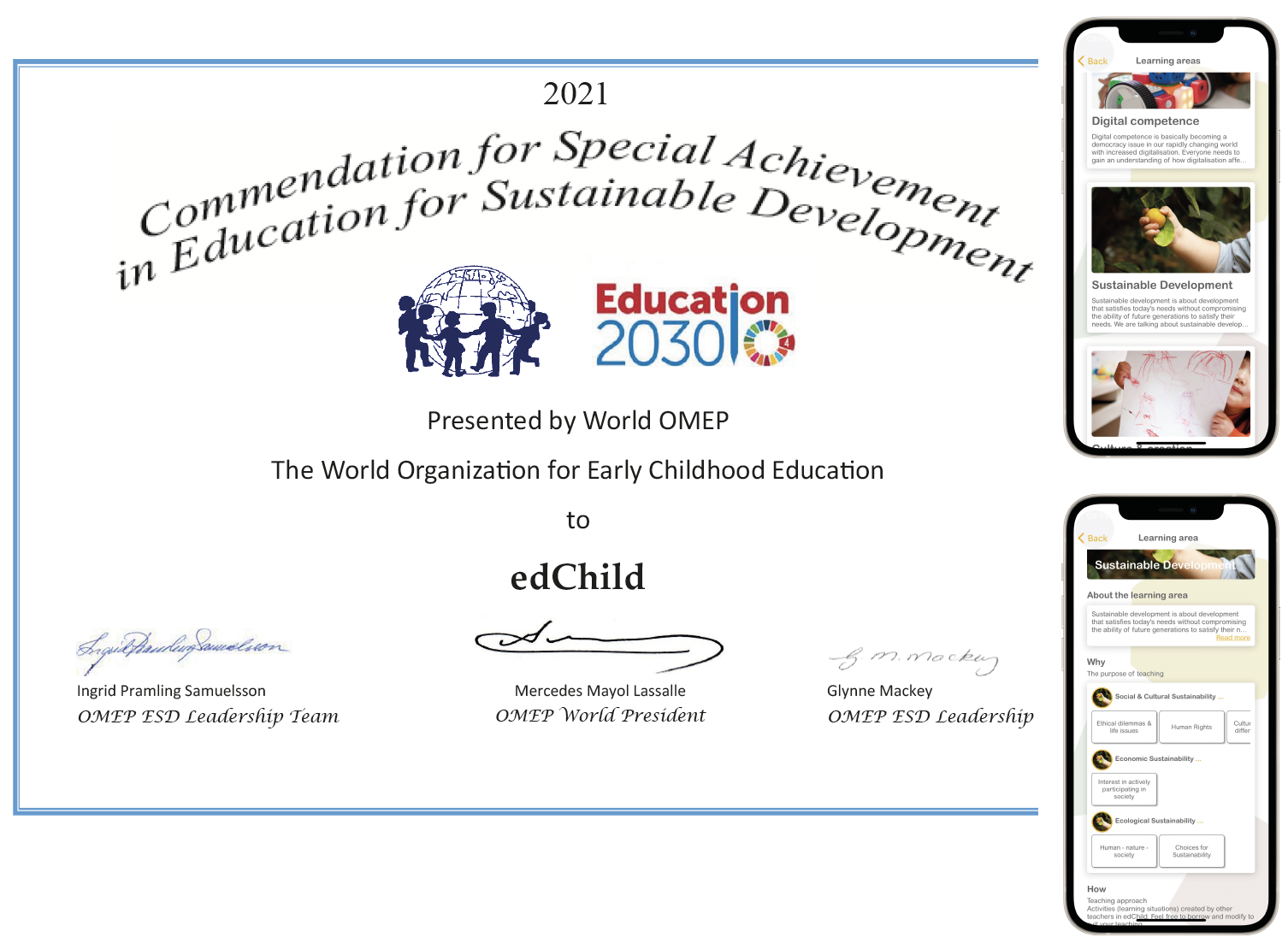 edChild selected for the 2021 Education for Sustainable Development Award