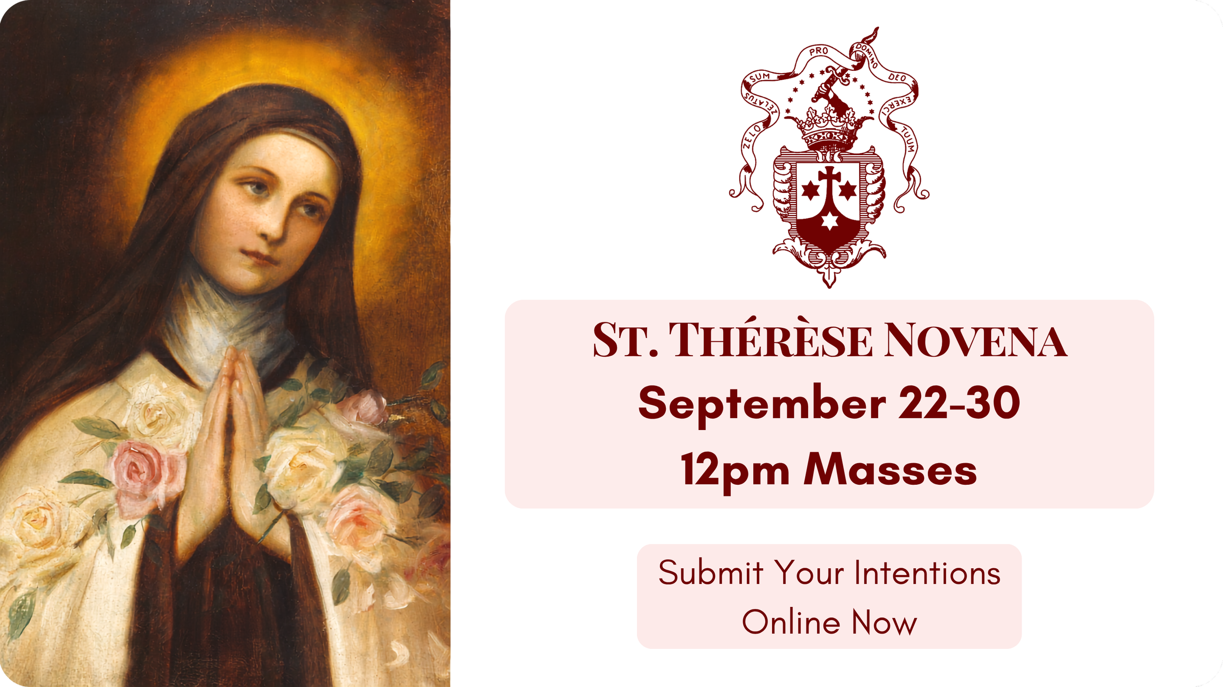 St. Therese Novena - Submit your intentions