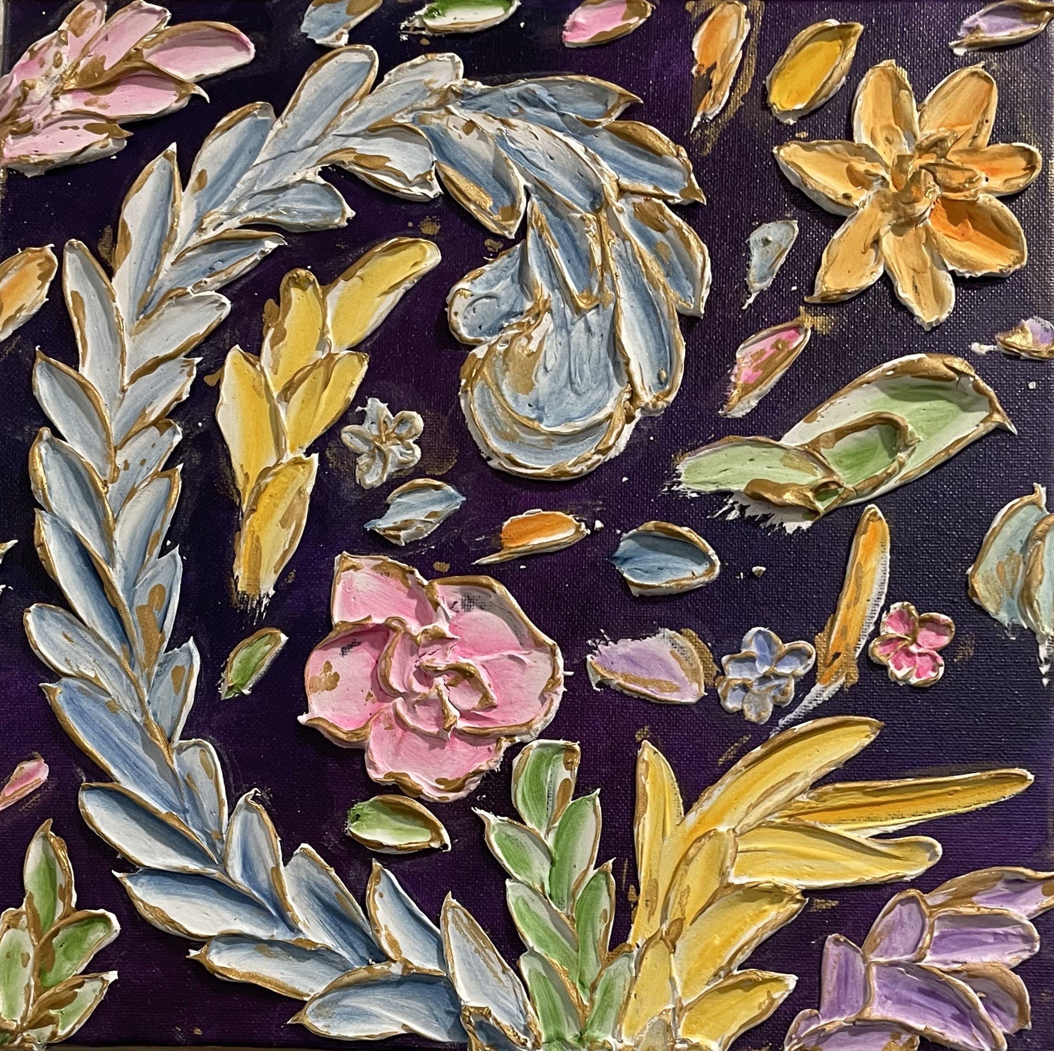 Wildflower Breeze.12x12.Texture Painting .jpeg
