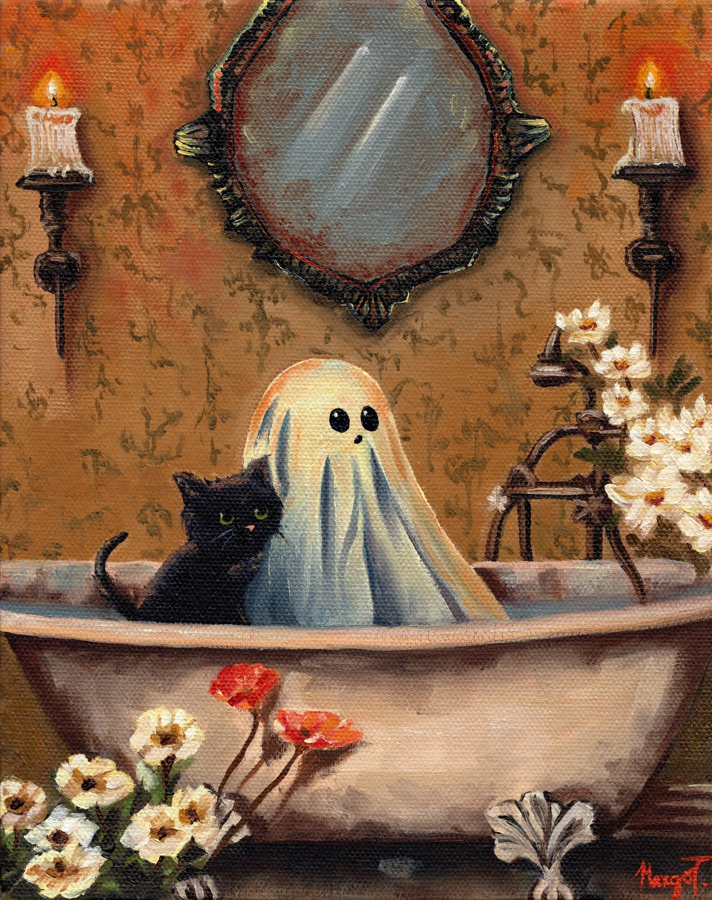 The Visitors 8x10 oil on canvas