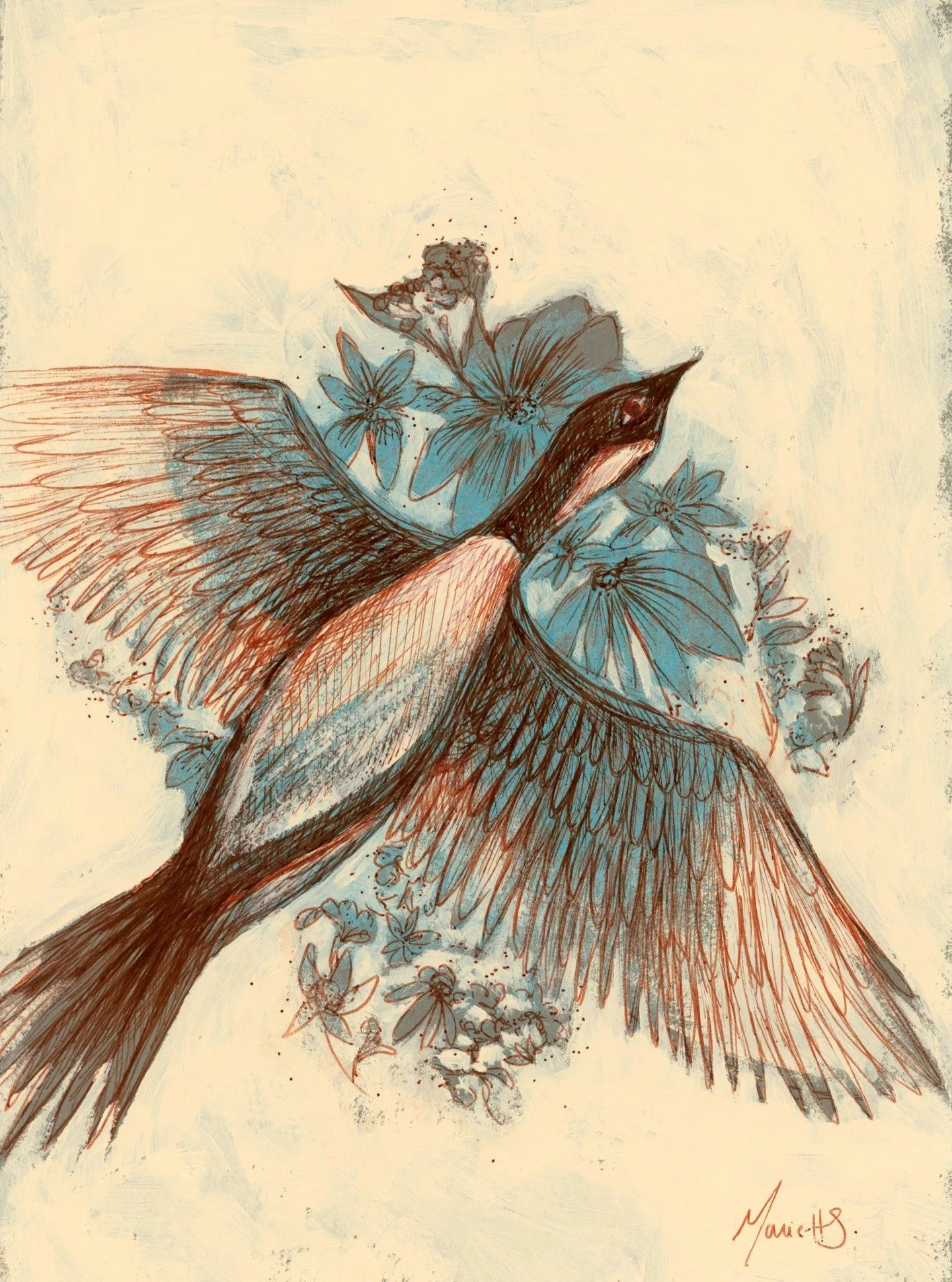 Illustration de bernache vendue lors de mon exposition &agrave; la Biblioth&egrave;que Anne-H&eacute;bert de la Ville de Sainte Catherine de la Jacques Cartier. Merci beaucoup &agrave; ma gentille cliente! ❤️❤️❤️