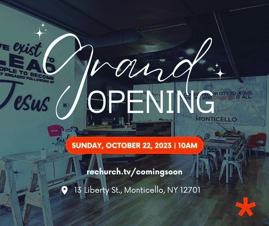 🔥 Grand Opening for our new church home is happening Sunday, October 22!