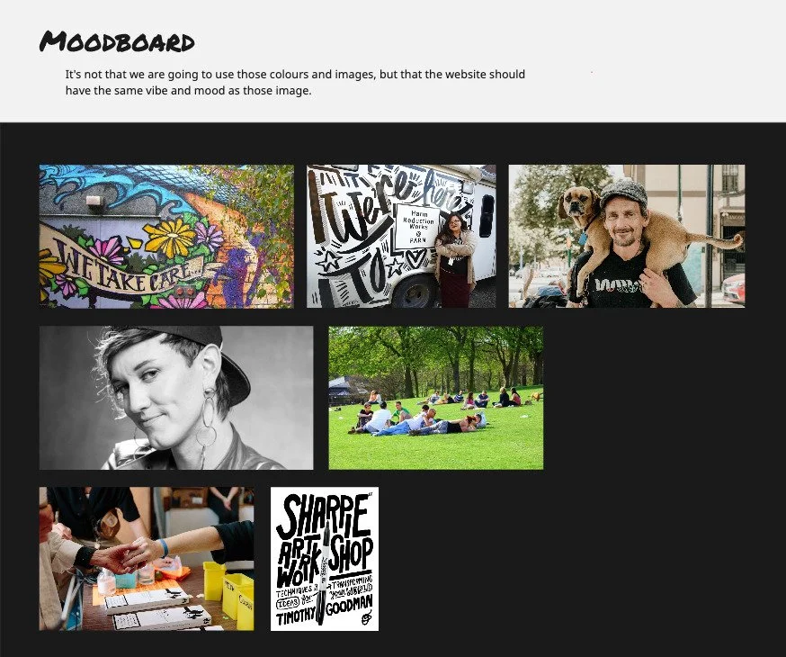 image that convey the "vibe" of the website. Dignified, grassroots.